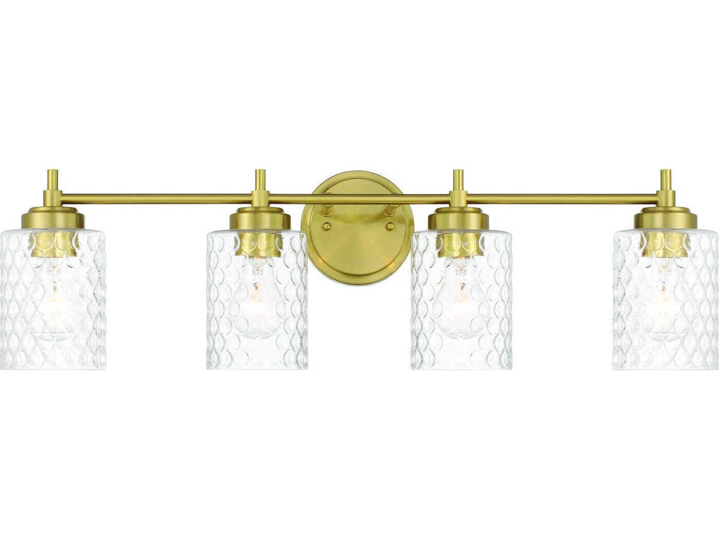 Craftmade Claire 4-Light Satin Brass Vanity Light