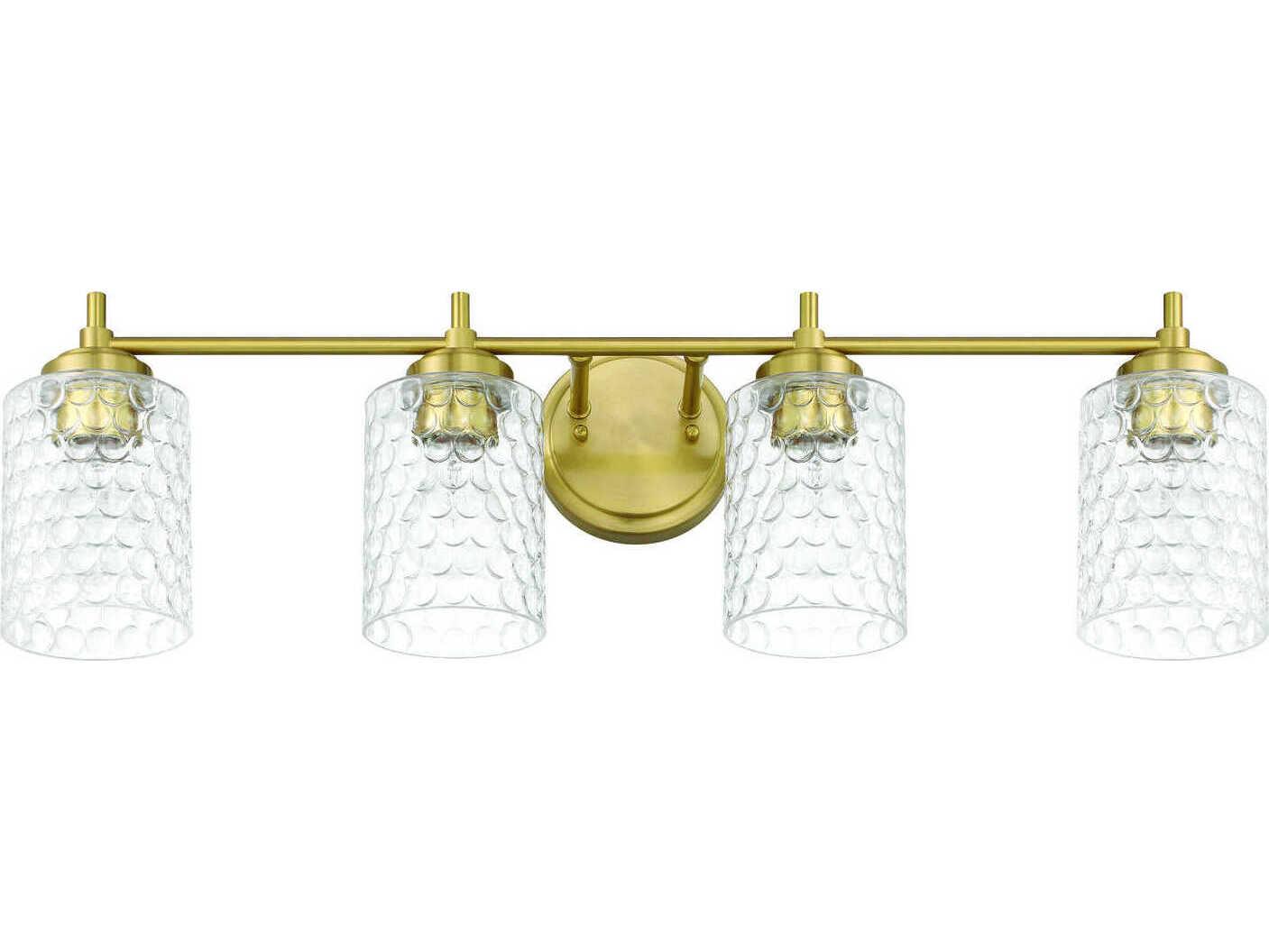 Craftmade Claire 4-Light Satin Brass Vanity Light