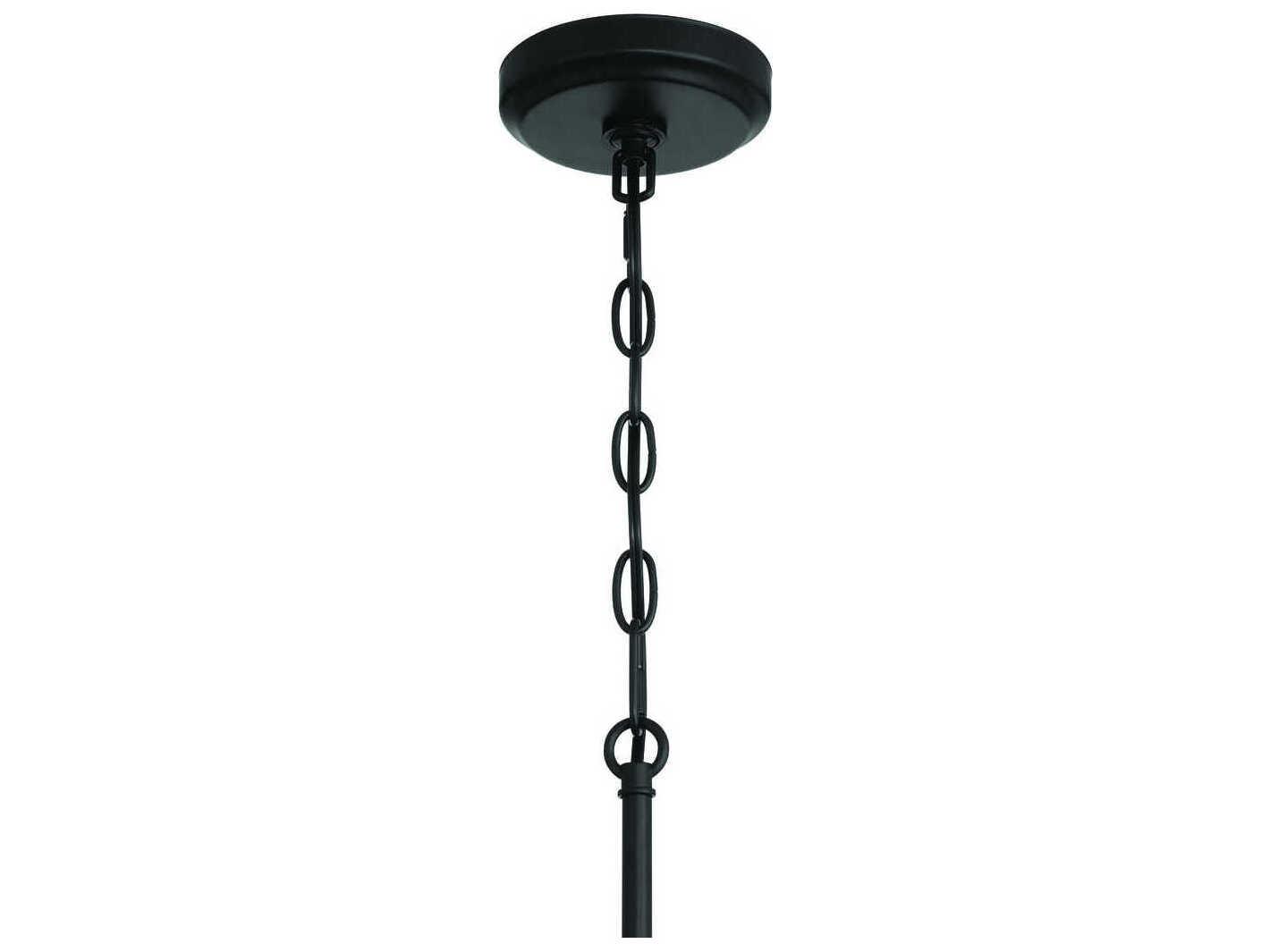 Craftmade Claire 5-Light Flat Black Cylinder Chandelier