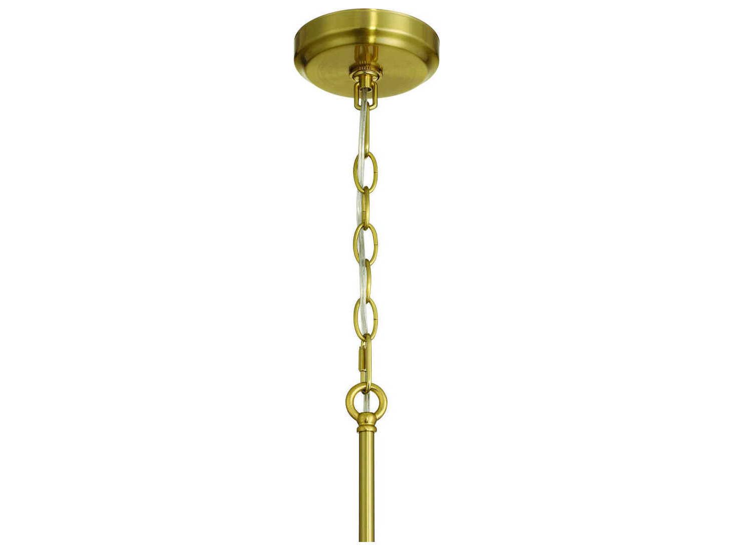 Craftmade Claire 5-Light Satin Brass Cylinder Chandelier