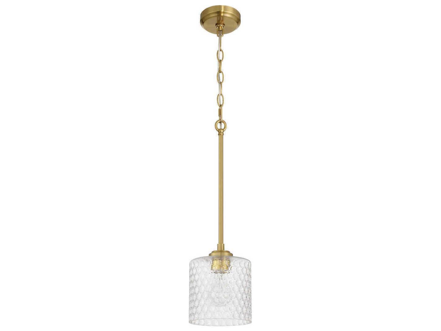 Craftmade Claire 1-Light Satin Brass Mini Pendant