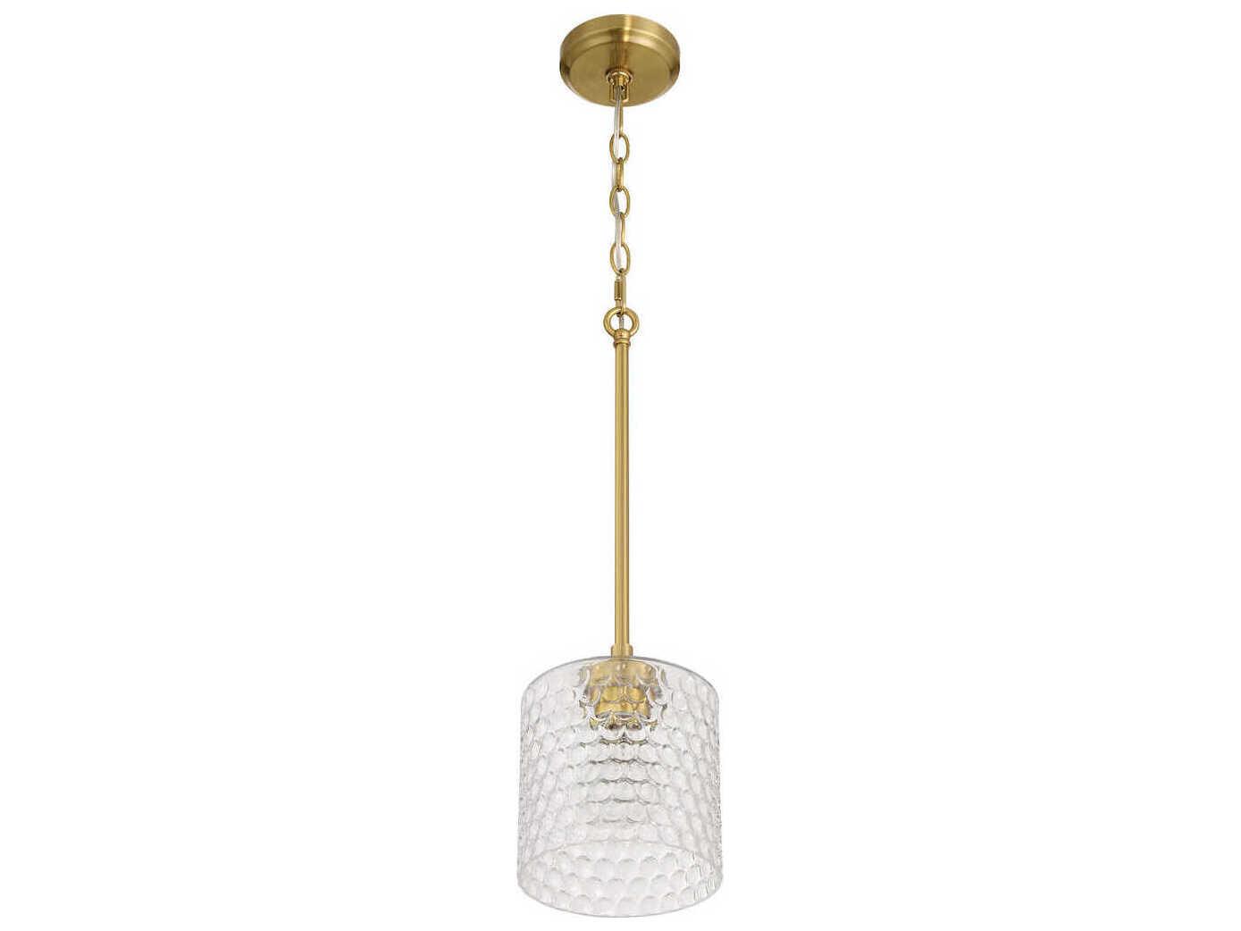 Craftmade Claire 1-Light Satin Brass Mini Pendant