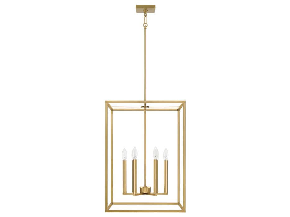 Craftmade Signature Foyer 6-Light Satin Brass Geometric Pendant