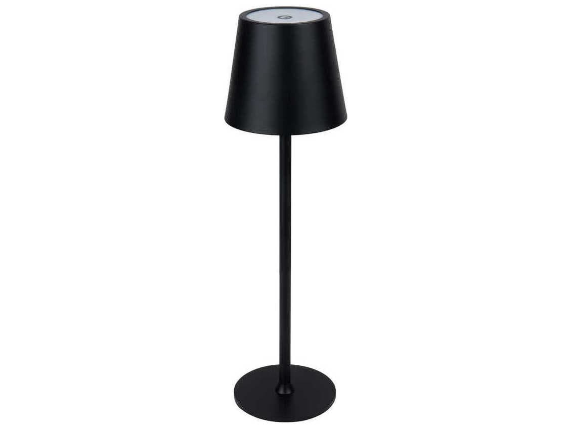 Craftmade Evans Flat Black Frost Polystyrene Table Lamp