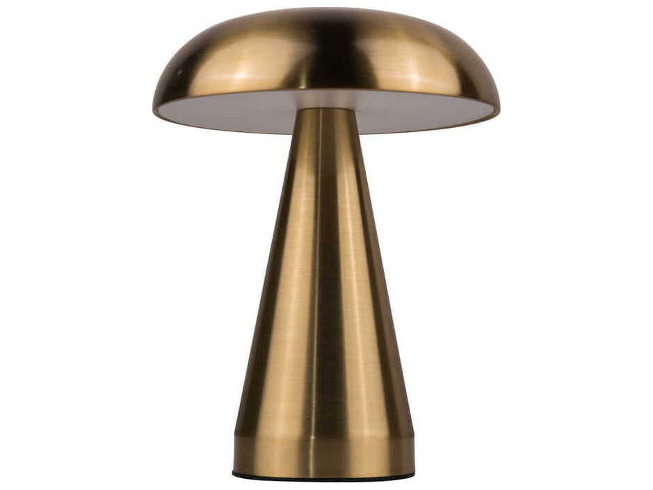 Craftmade Marta Brass Frost Polystyrene Table Lamp