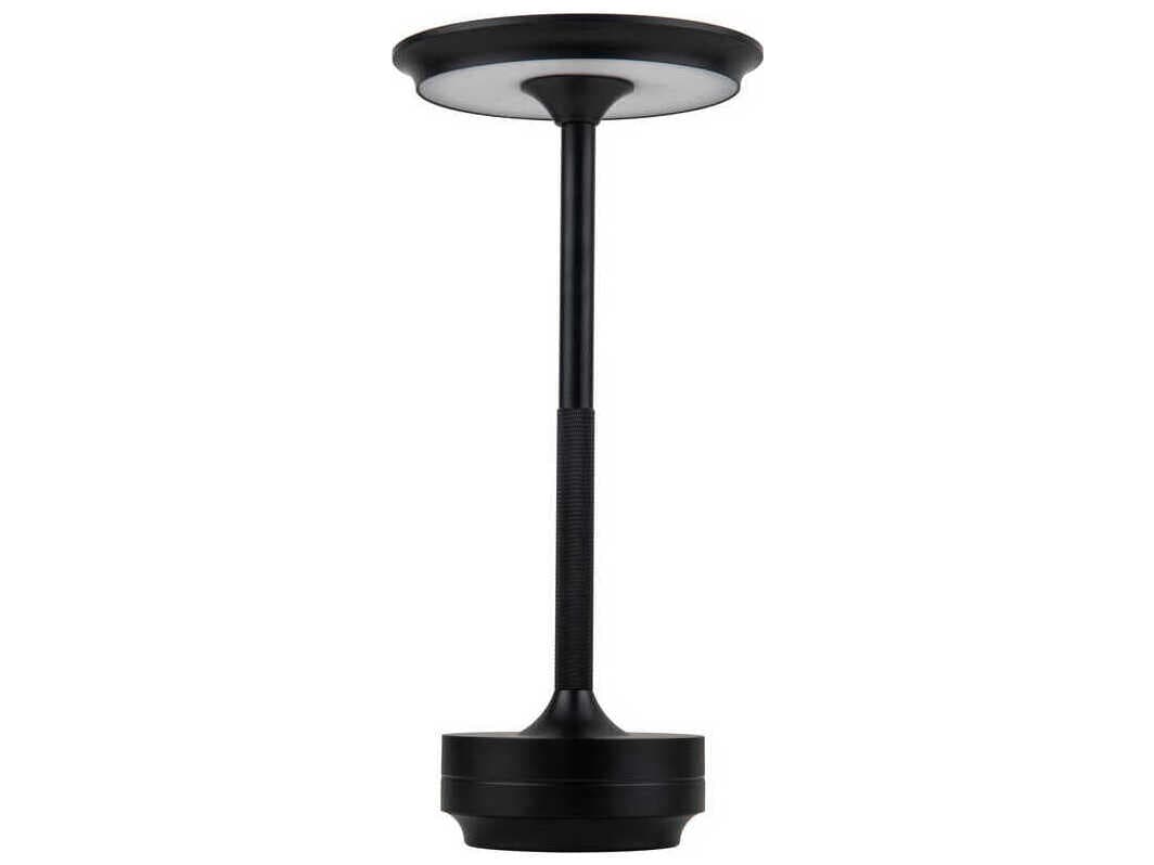 Craftmade Rikki Flat Black Frost Polystyrene Table Lamp