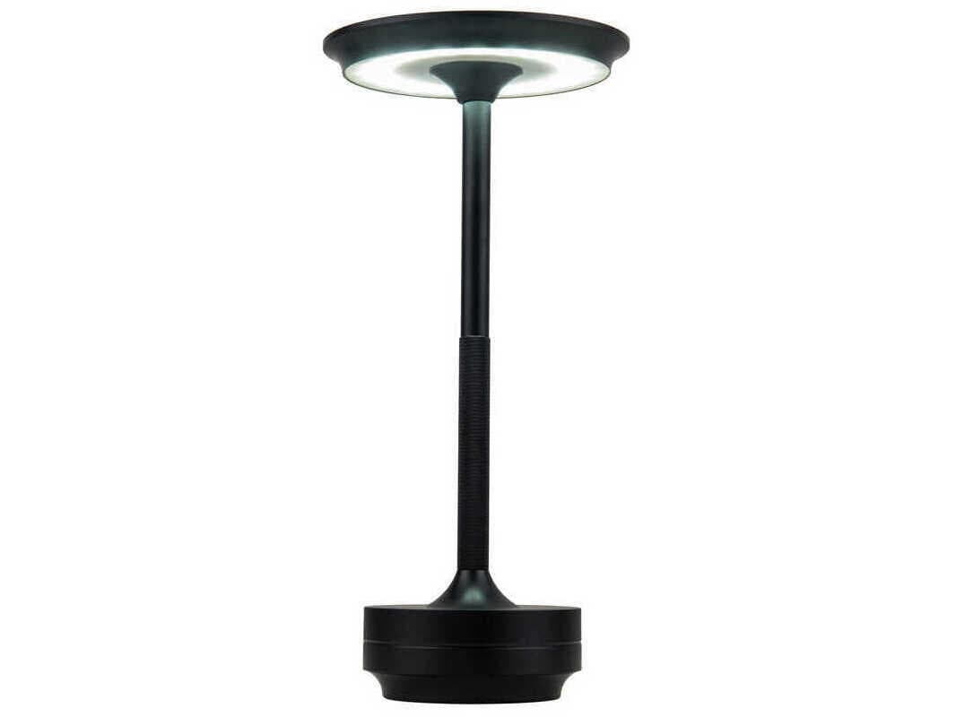 Craftmade Rikki Flat Black Frost Polystyrene Table Lamp