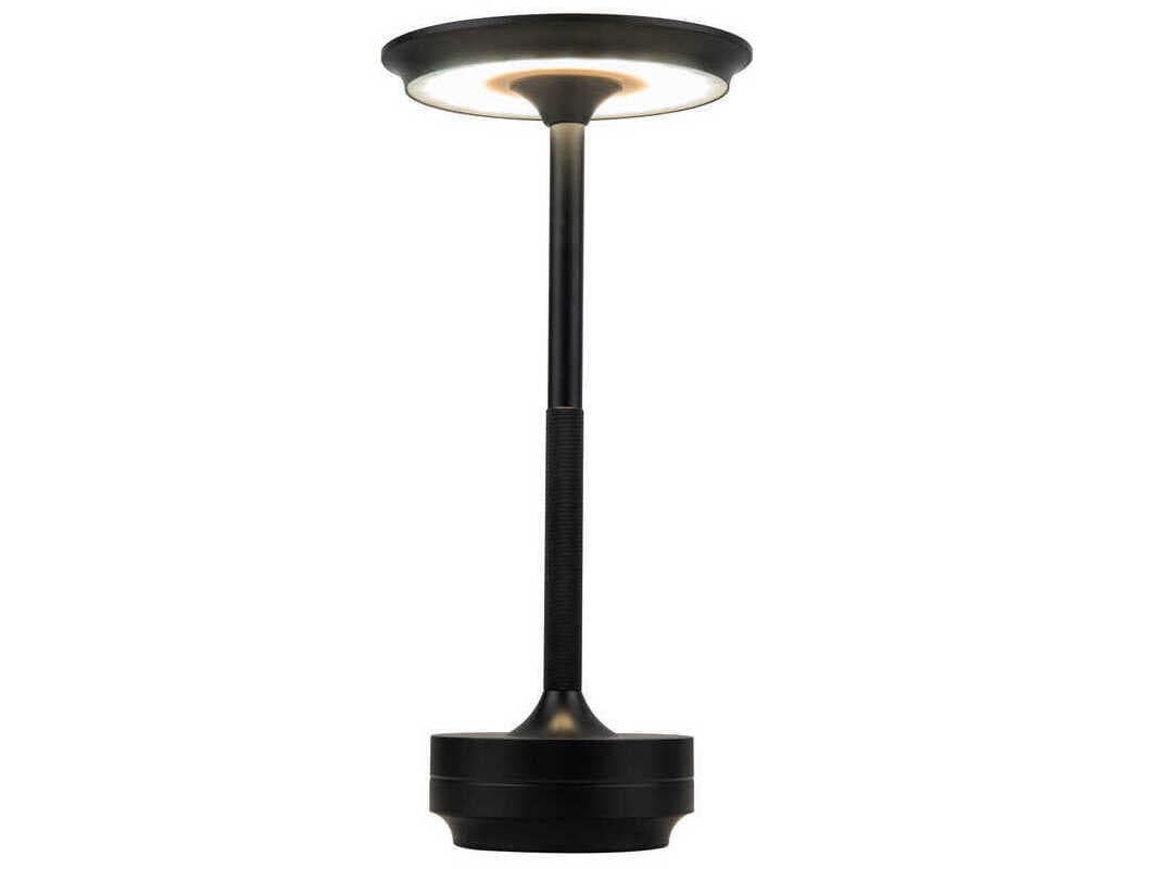 Craftmade Rikki Flat Black Frost Polystyrene Table Lamp
