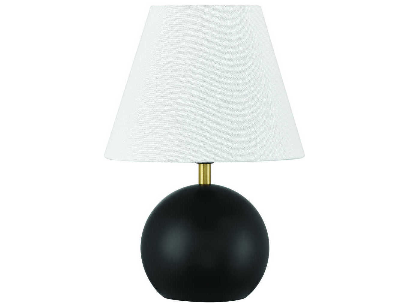 Craftmade Olive Flat Black Satin Brass Table Lamp
