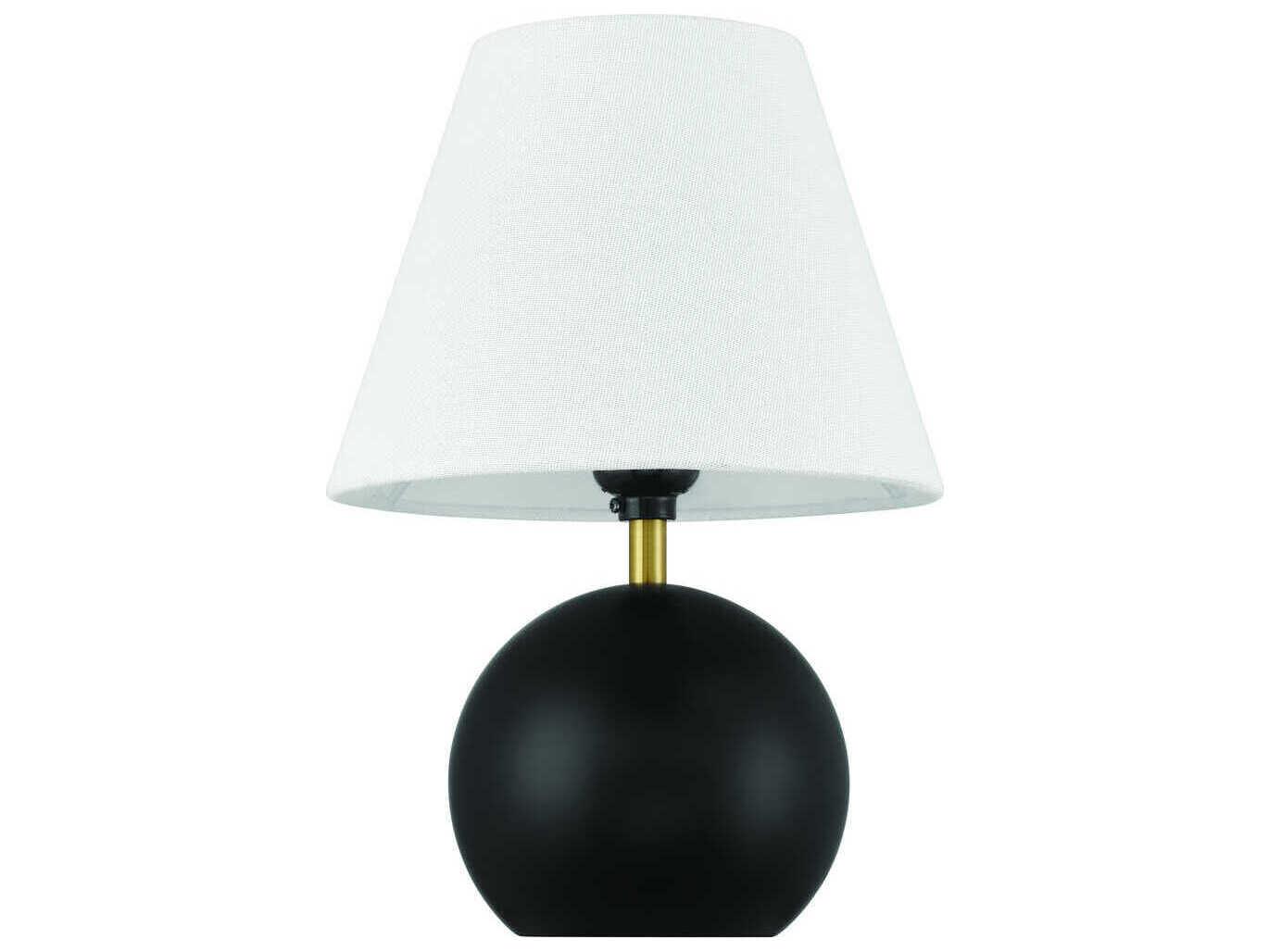 Craftmade Olive Flat Black Satin Brass Table Lamp