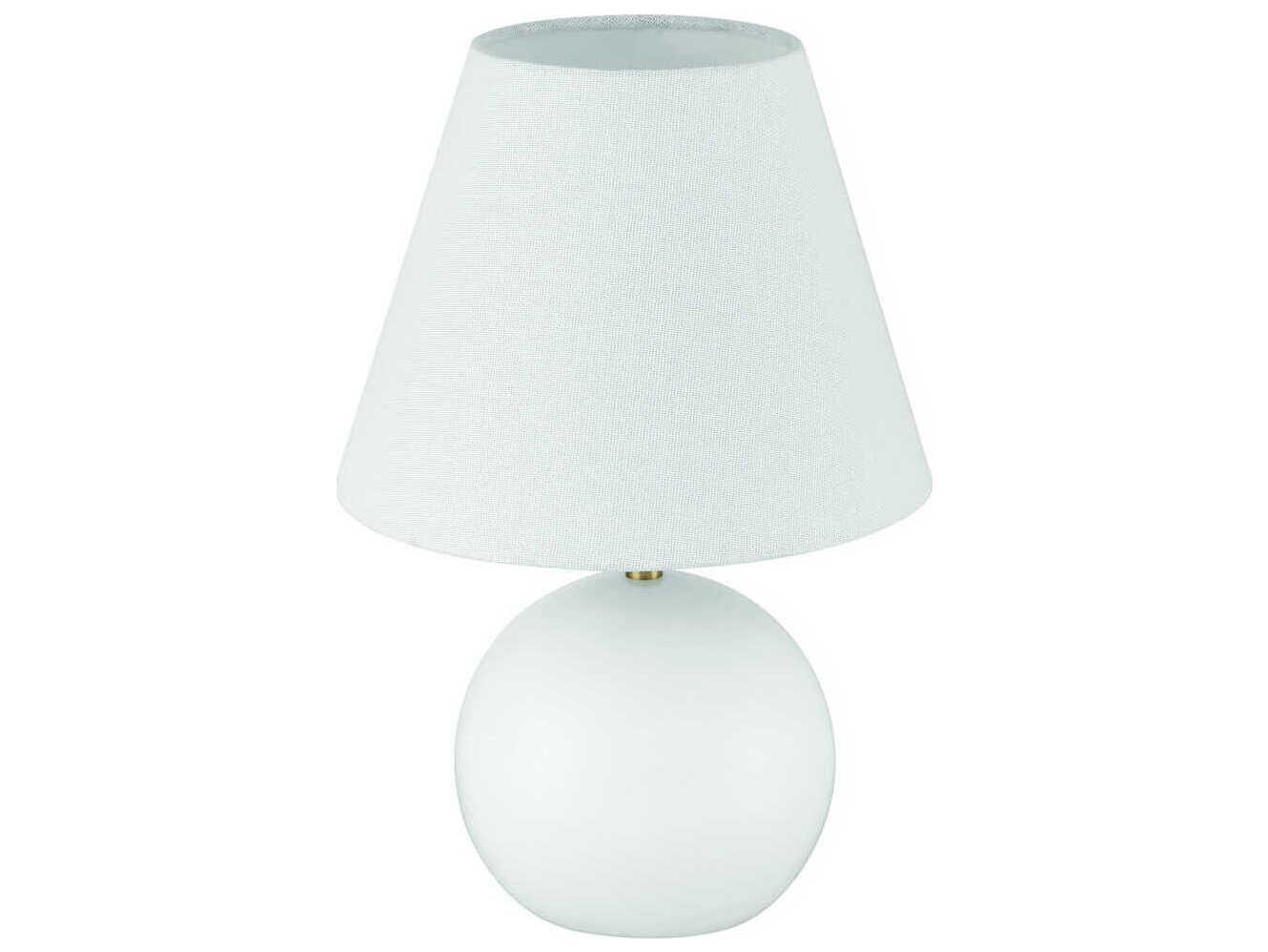 Craftmade Olive White Satin Brass Table Lamp