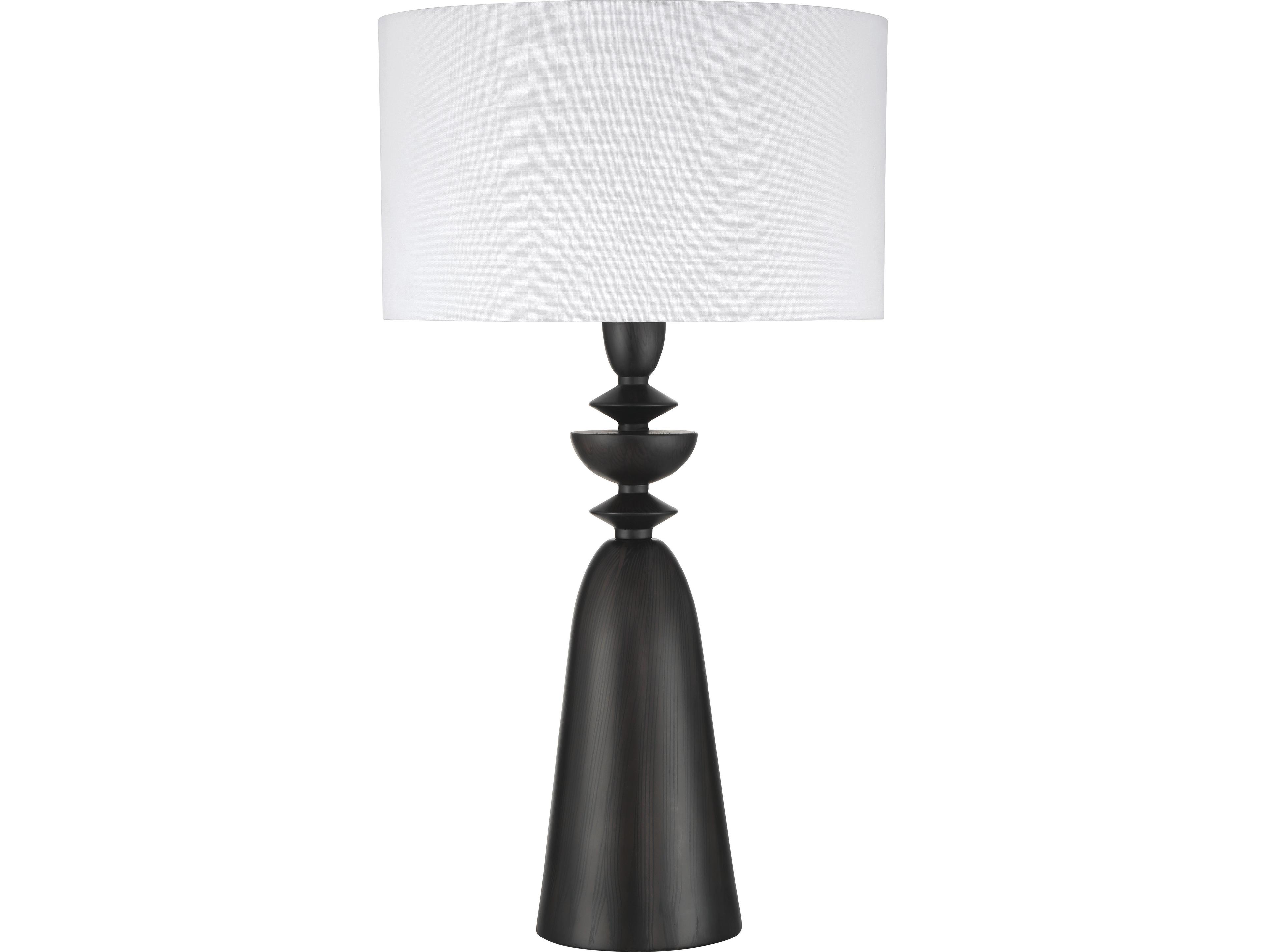 Craftmade Travis Dark Wood Black Buffet Lamp