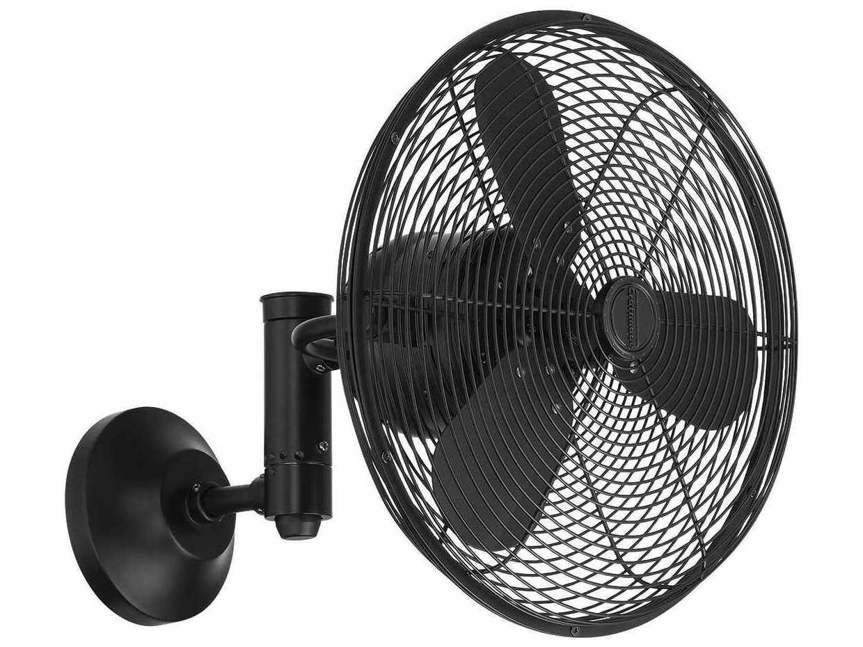 Craftmade Bellows-IV Flat Black Wall Fan