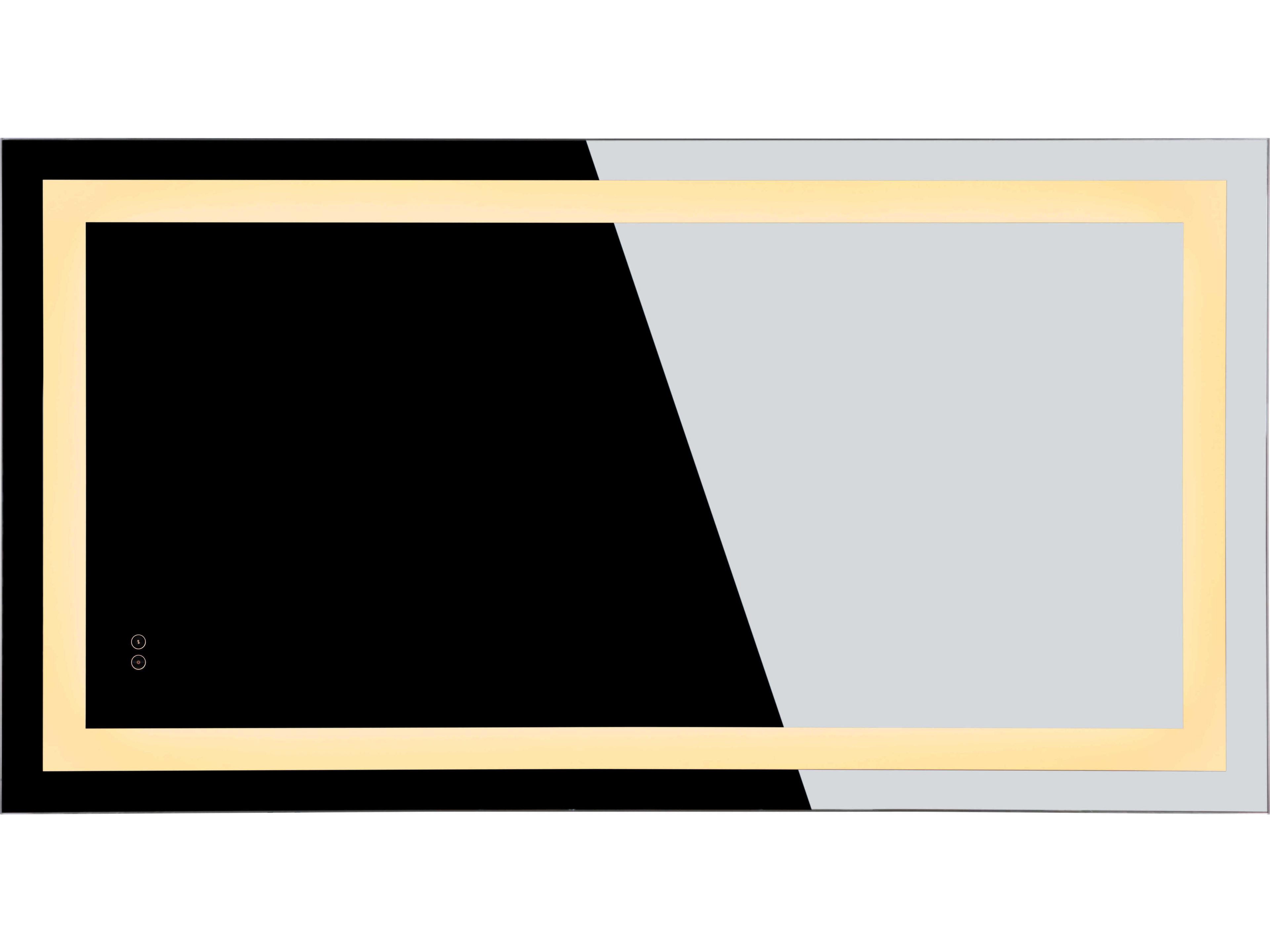 Craftmade White Rectangular LED Wall Mirror