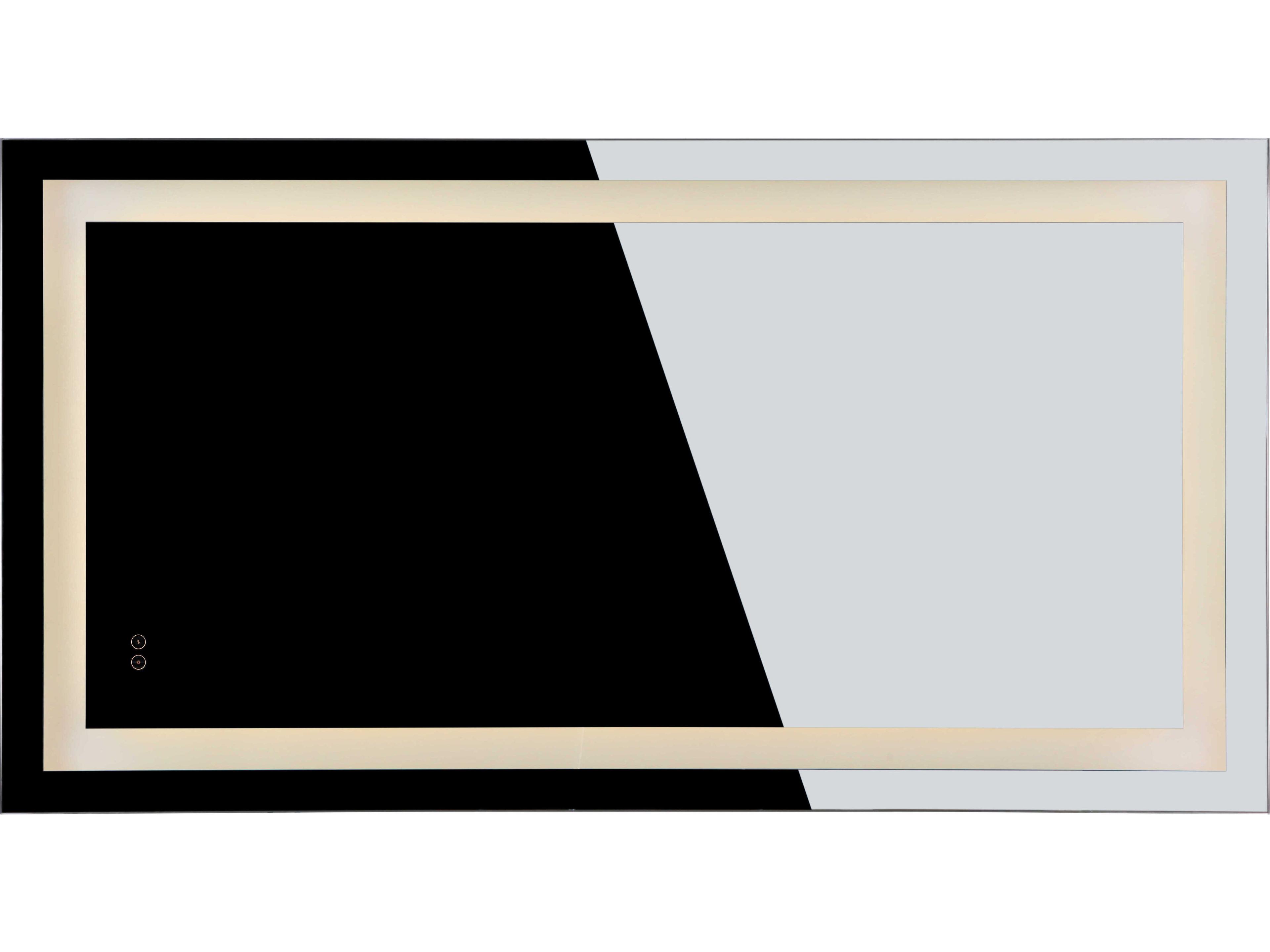 Craftmade White Rectangular LED Wall Mirror