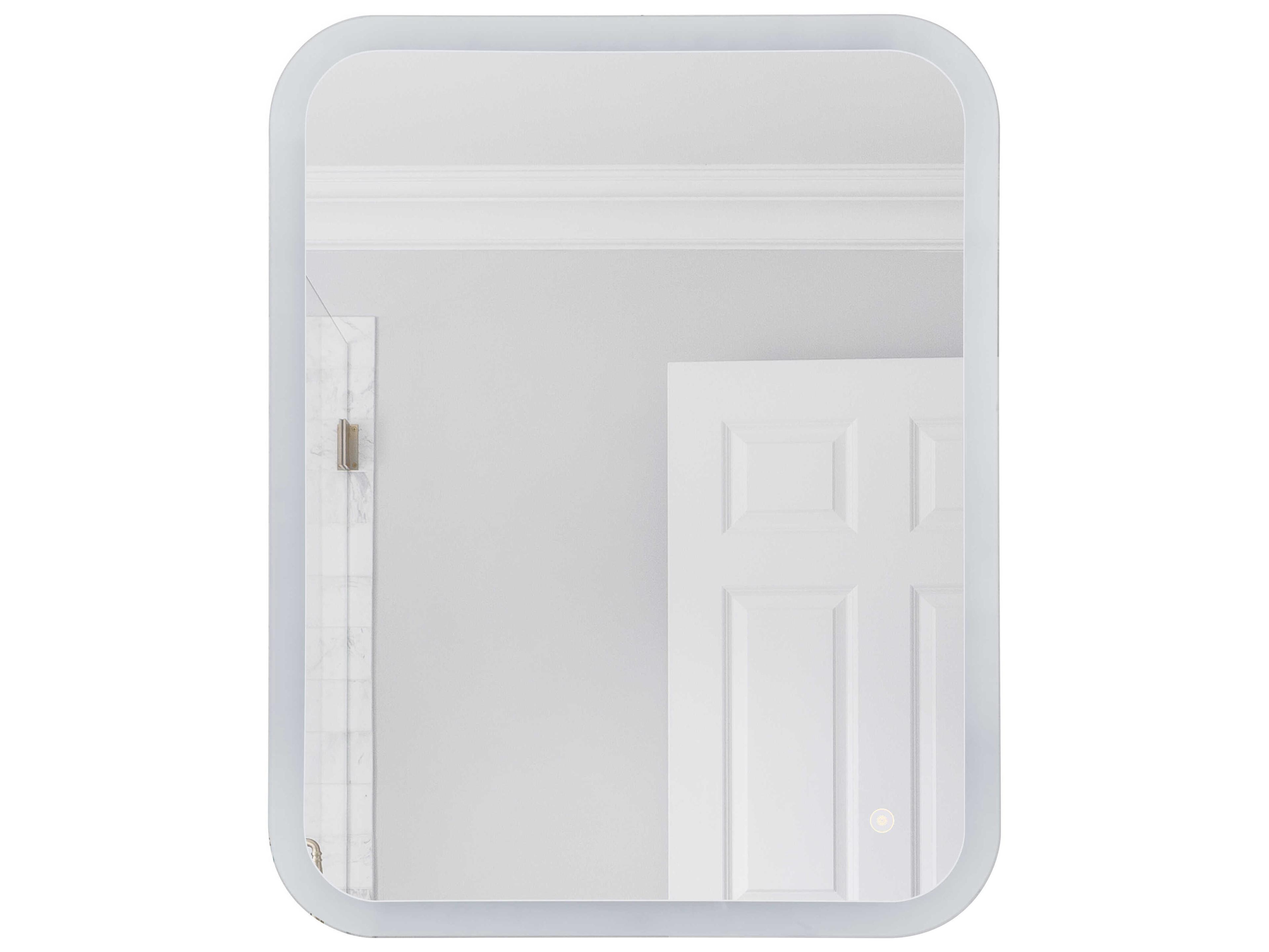 Craftmade White Rectangular Wall Mirror