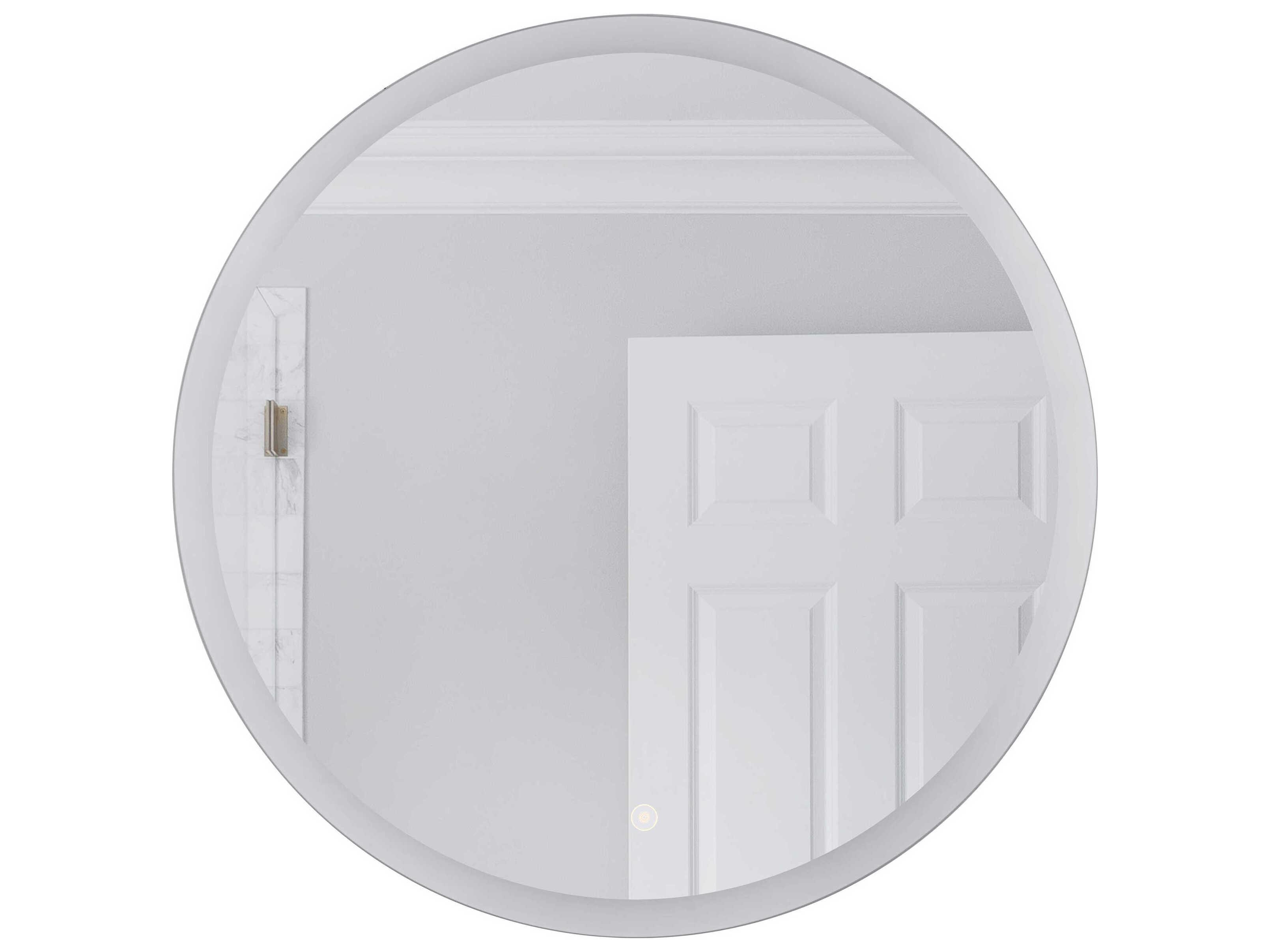 Craftmade White Round Wall Mirror