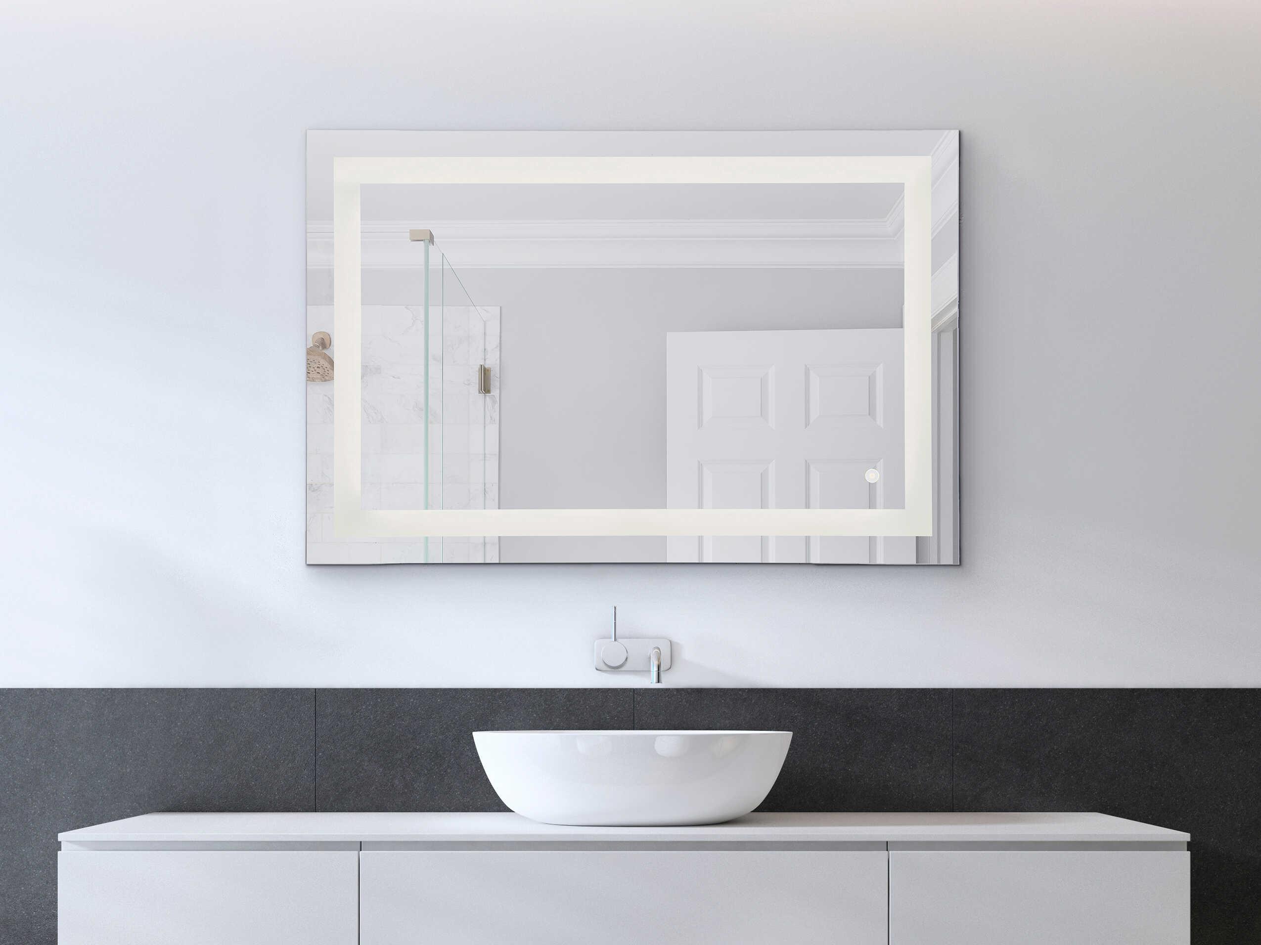 Craftmade White Rectangular Wall Mirror