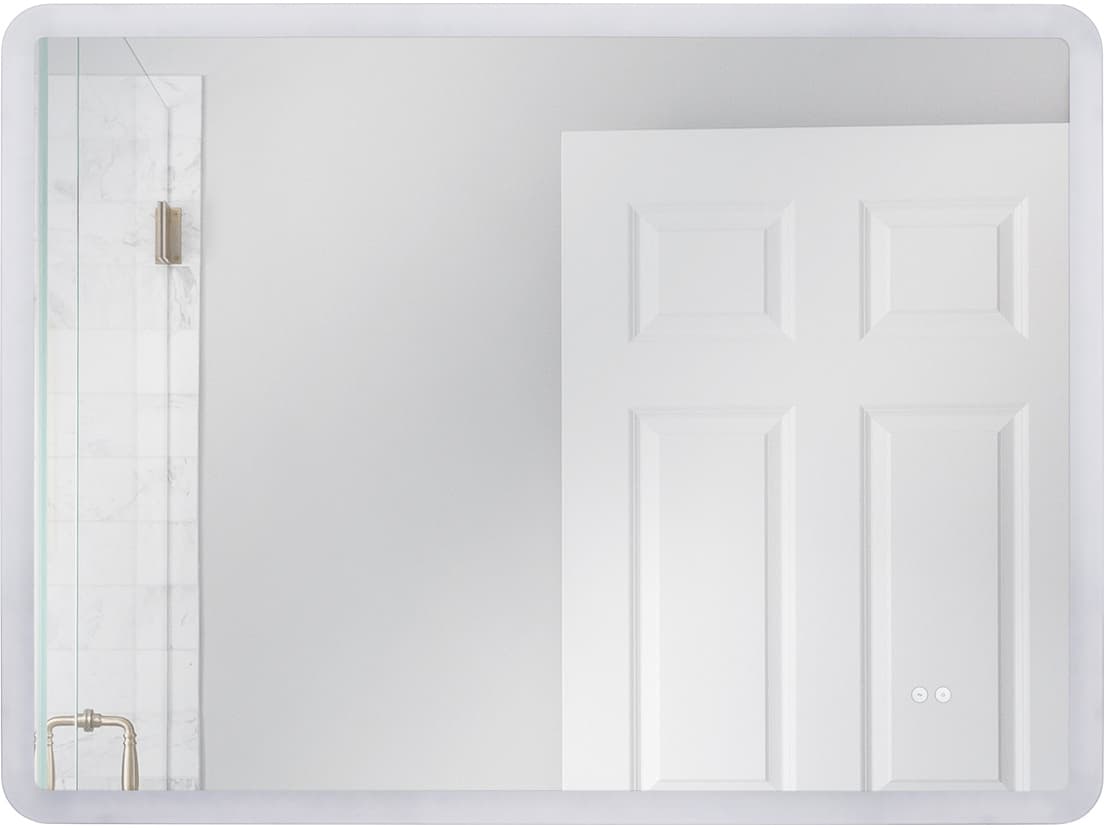 Craftmade Chassis White Wall Mirror Rectangular