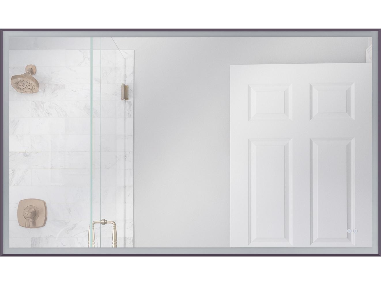 Craftmade Framed Flat Black Wall Mirror Rectangular