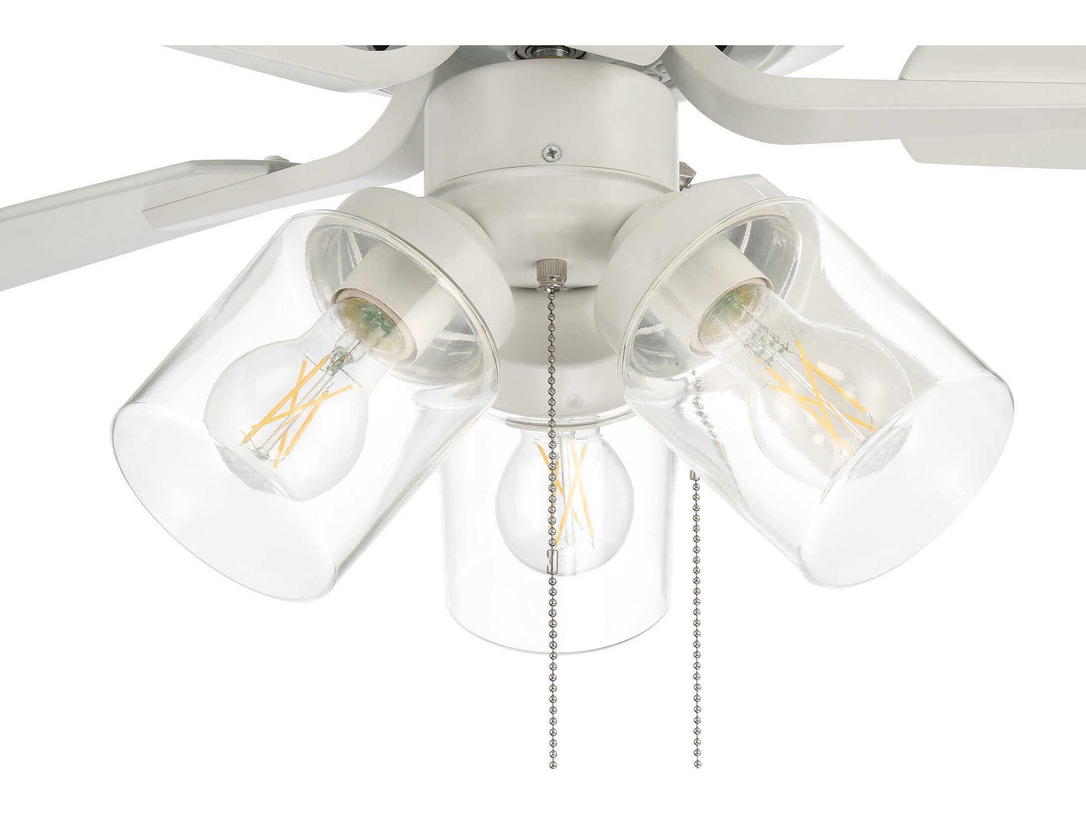 Craftmade Pro Plus 3 - Light 52" LED Outdoor Ceiling Fan