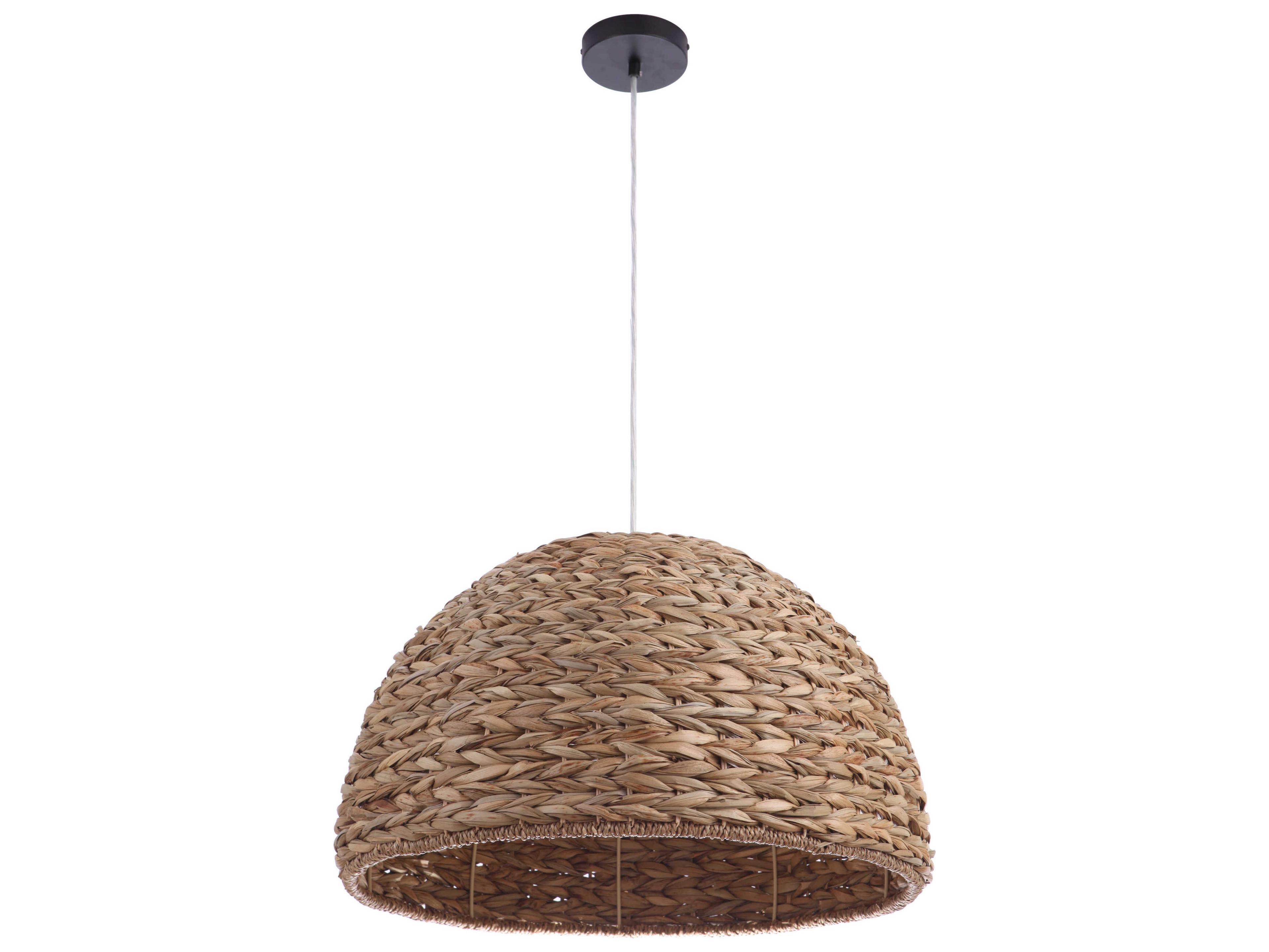 Craftmade Natural 1-Light Brown Dome Pendant