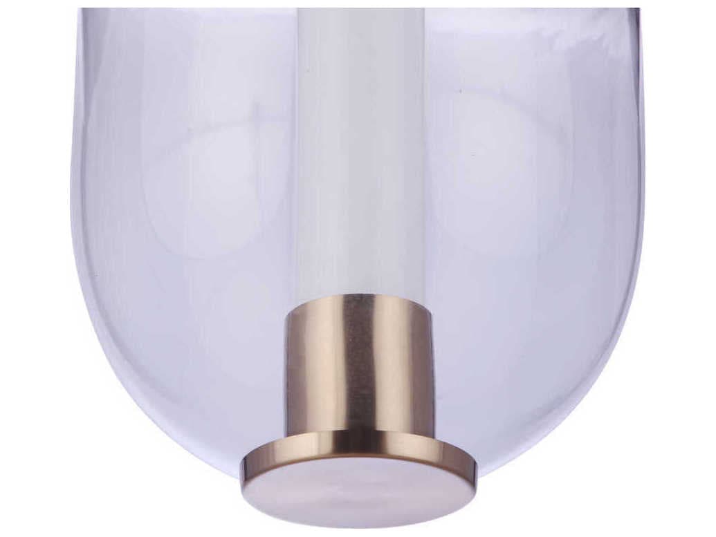 Craftmade Holmes 1-Light Satin Brass Mini Pendant