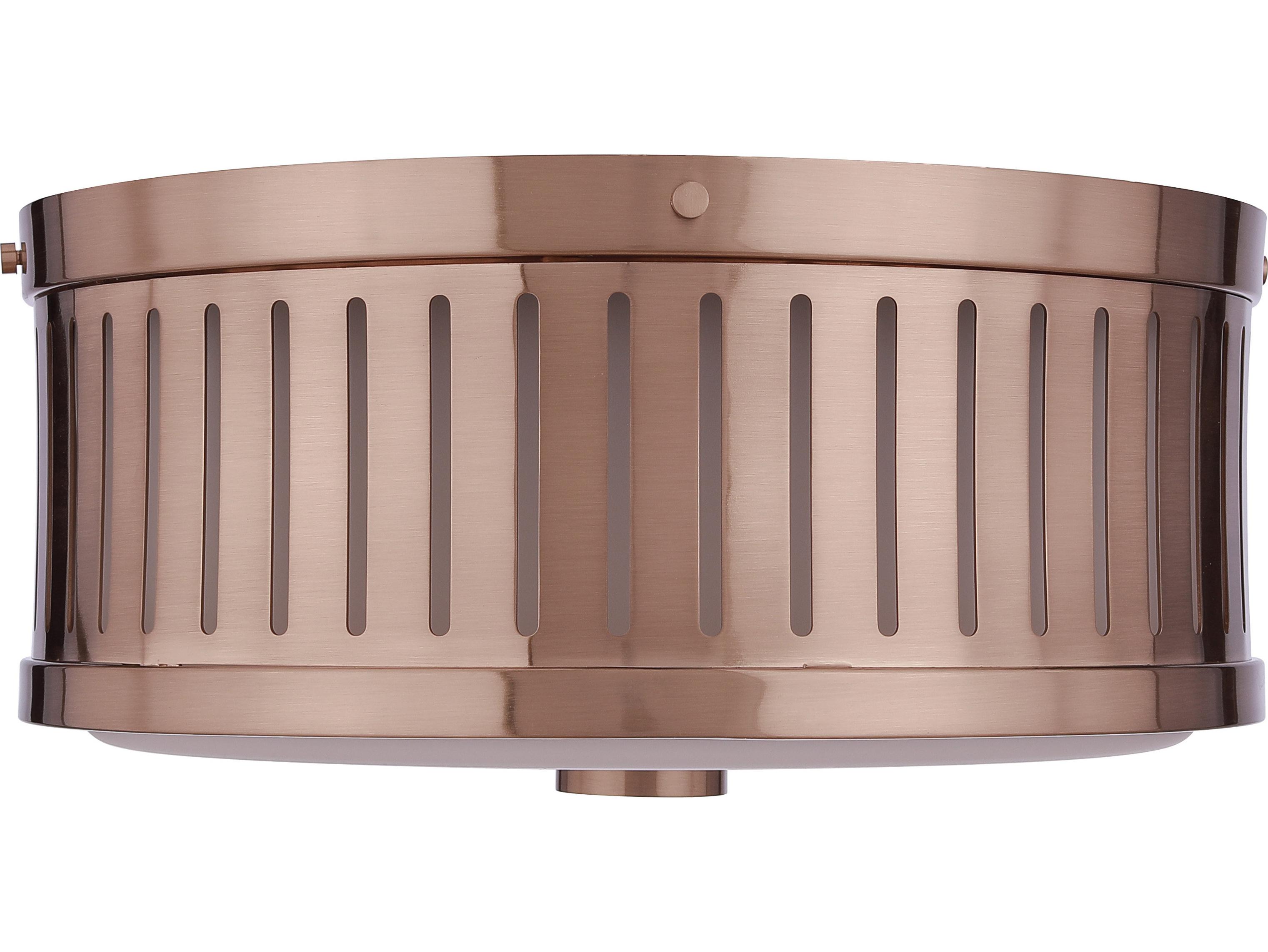 Craftmade Livingston 3-Light Satin Brass Round Flush Mount