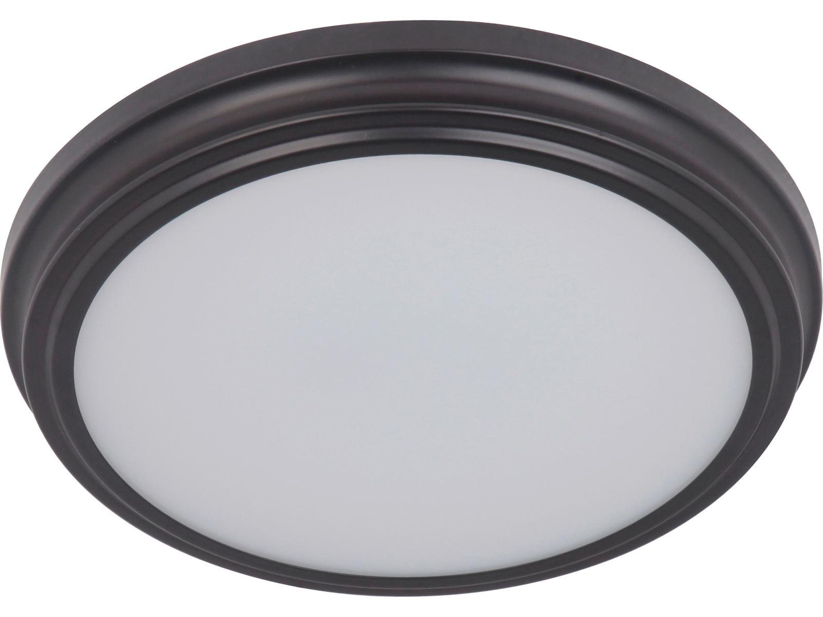 Craftmade X 1-Light Oiled Bronze Glass Round Flush Mount