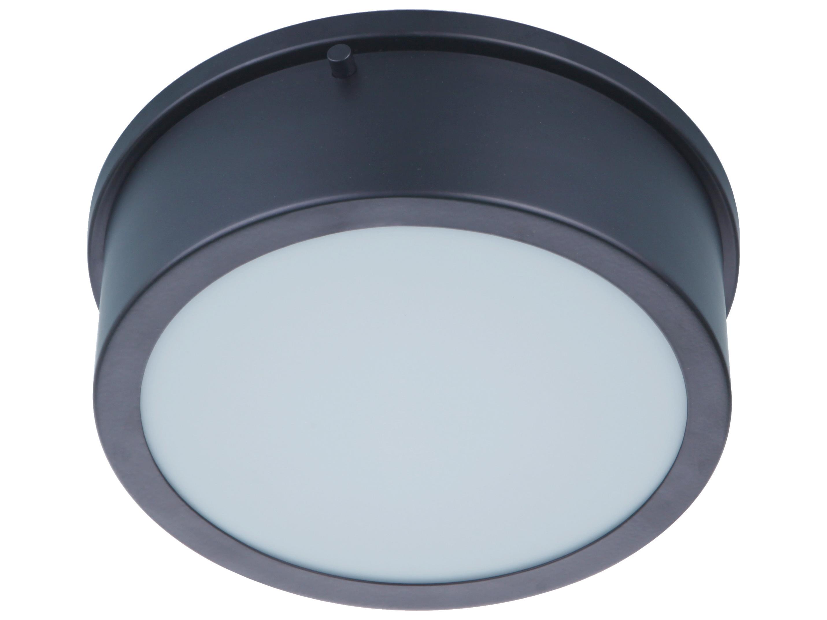 Craftmade Fenn Flat Black LED Drum Flush Mount