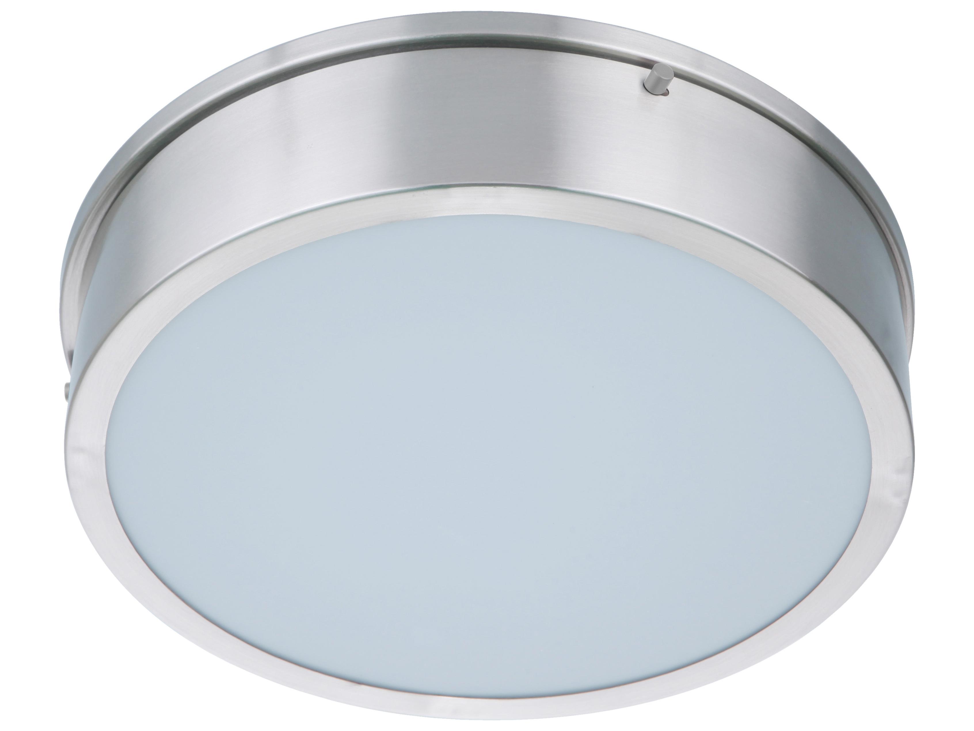 Craftmade Fenn Brushed Polished Nickel LED Drum Flush Mount