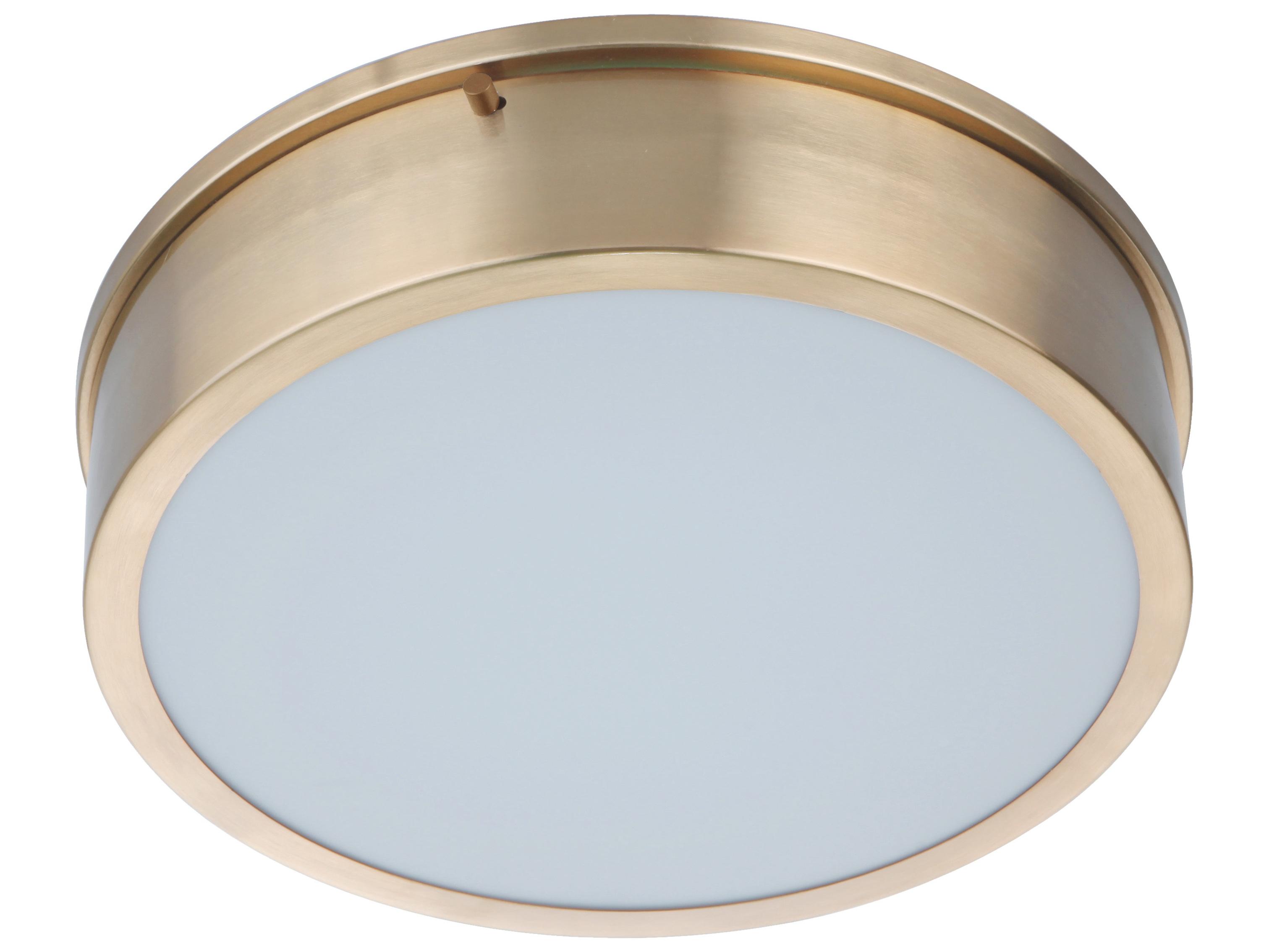 Craftmade Fenn Satin Brass LED Drum Flush Mount