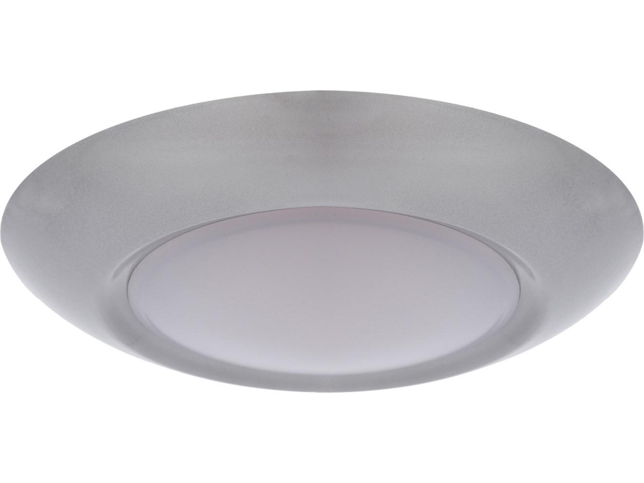 Craftmade 1-Light Brushed Satin Nickel Round Flush Mount