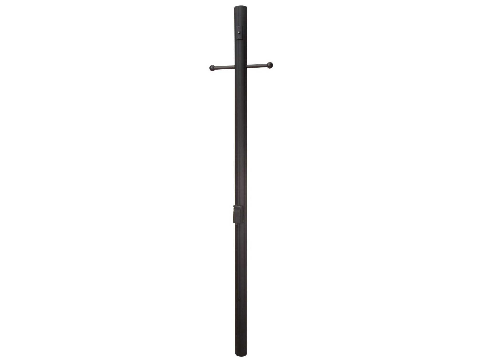 Craftmade Direct Burial Outlet Post with Pre-Wired Photocell and Convenience