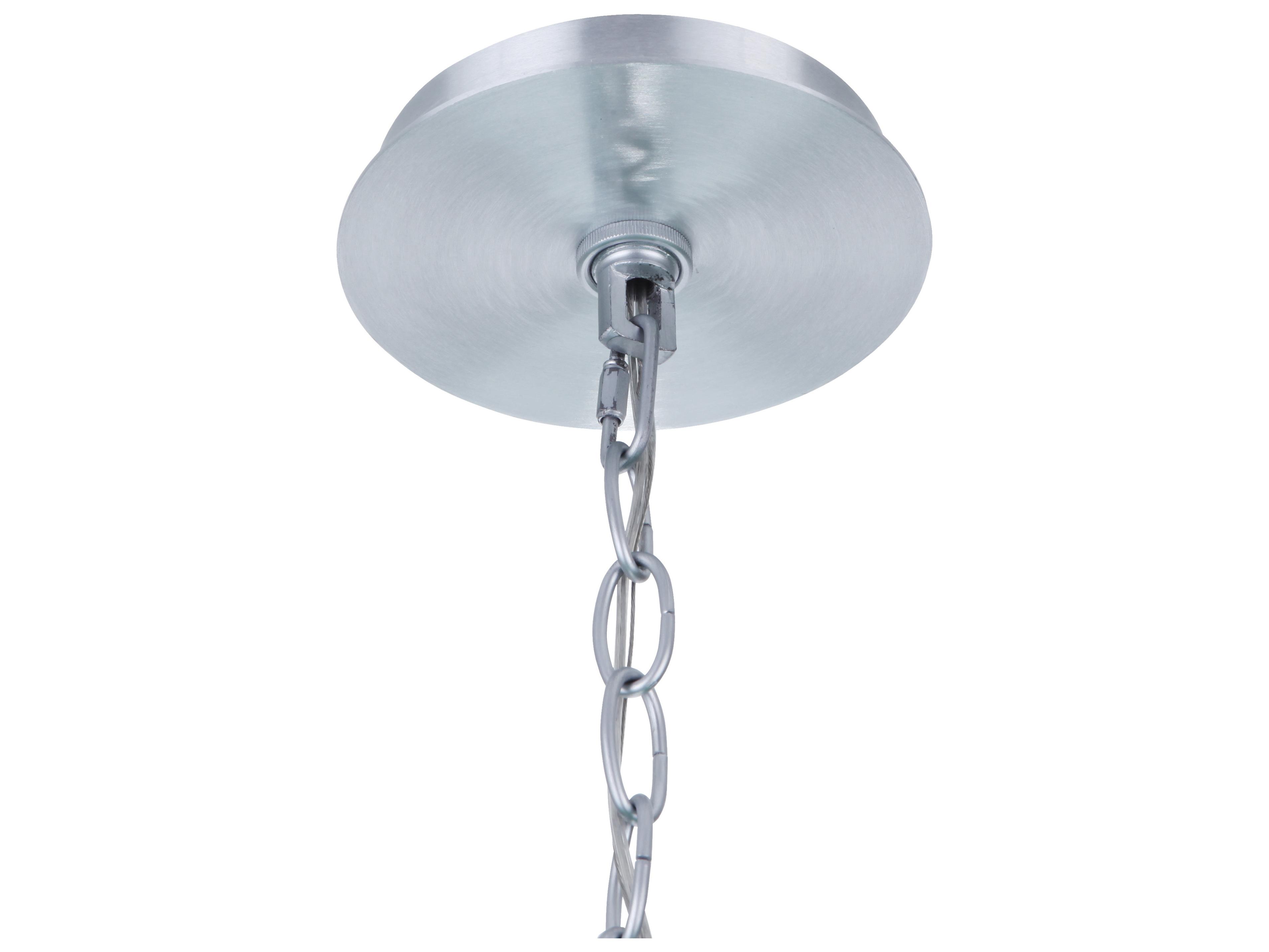 Craftmade Laclede 1-Light Satin Aluminum Nickel Glass Mini Pendant