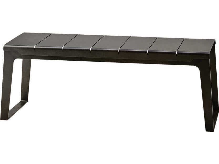Cane Line Copenhagen Lava Grey Accent Bench