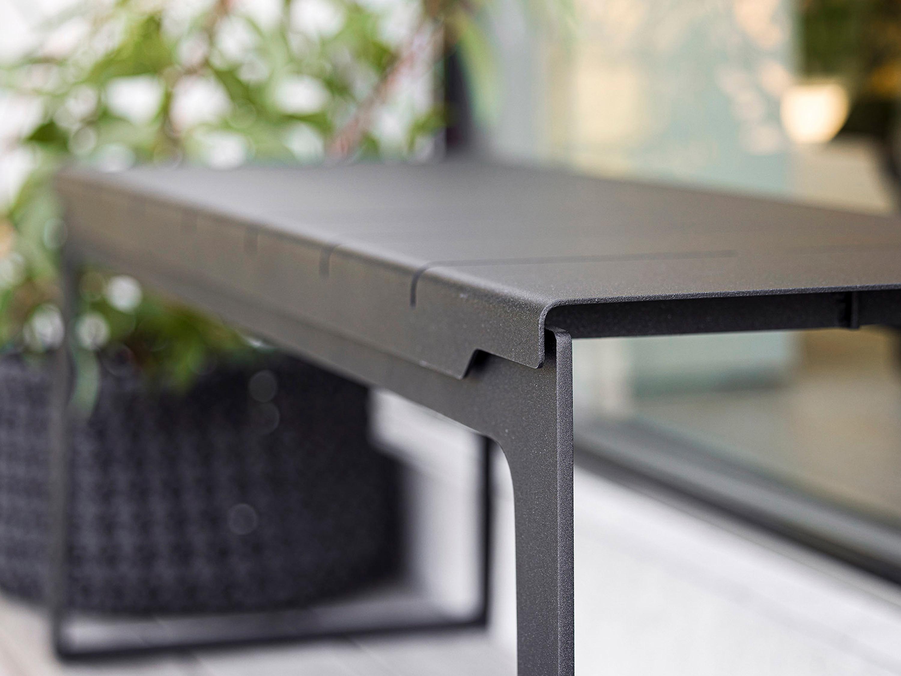 Cane Line Copenhagen Lava Grey Accent Bench