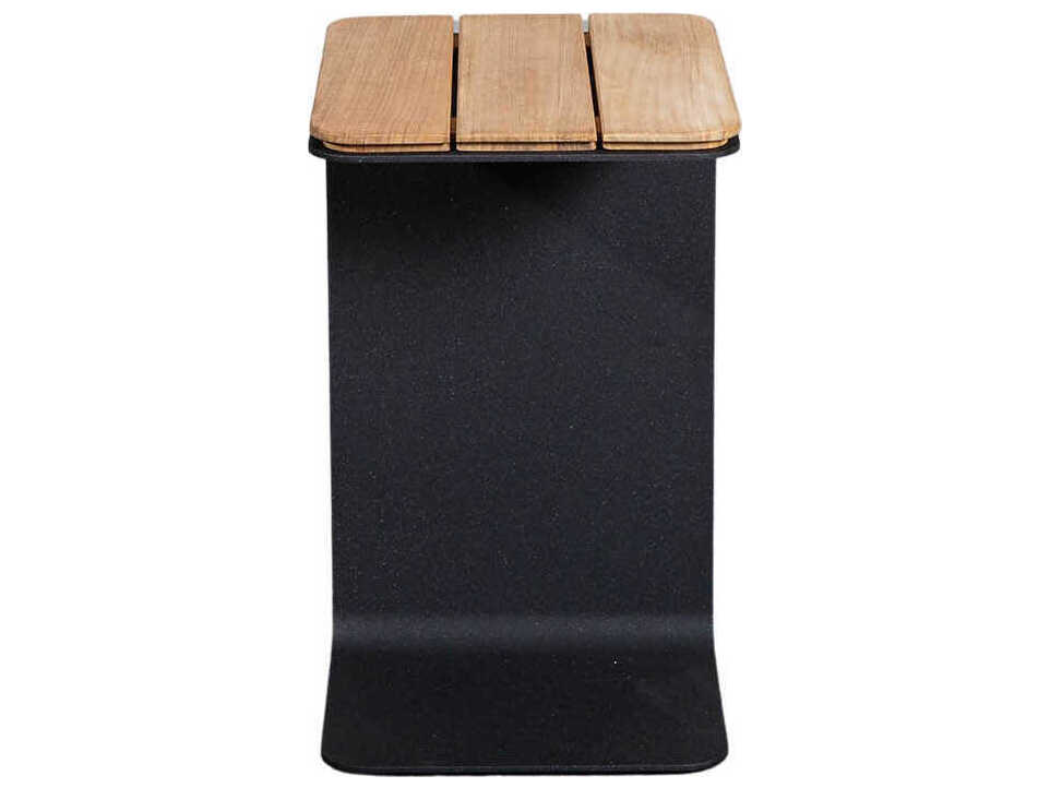 Cane Line Mega Rectangular Wood Lava Grey End Table