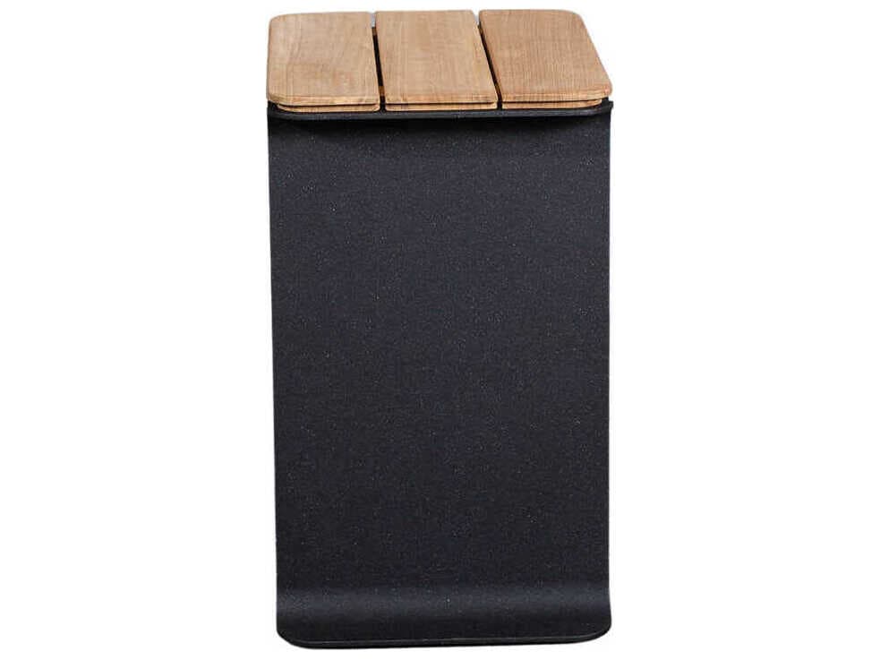 Cane Line Mega Rectangular Wood Lava Grey End Table