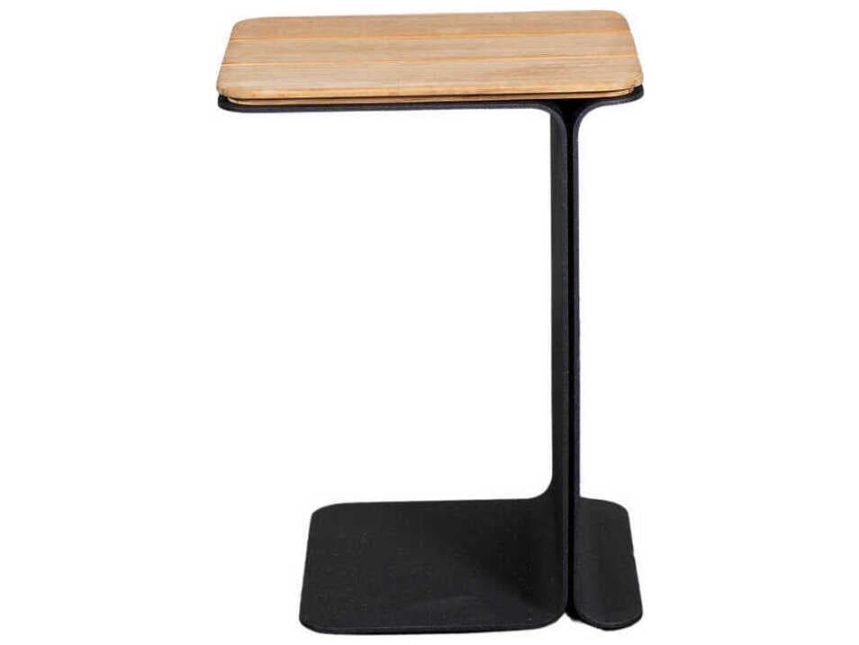 Cane Line Mega Rectangular Wood Lava Grey End Table