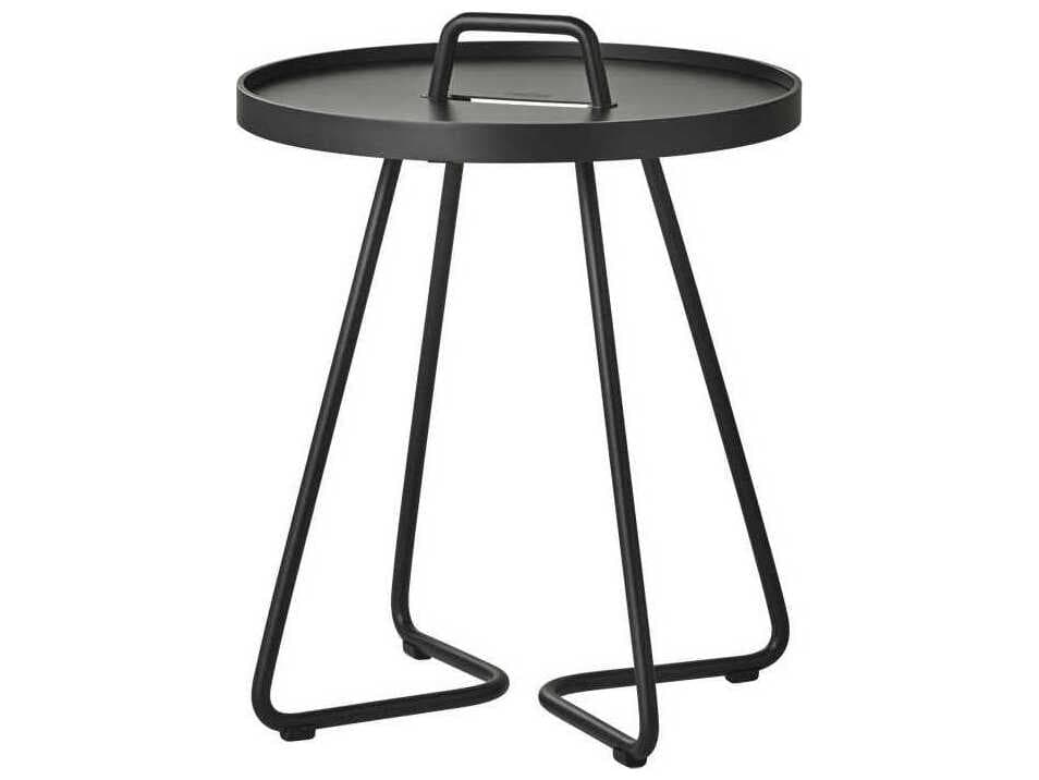 Cane Line On The Move Mini Round Metal End Table
