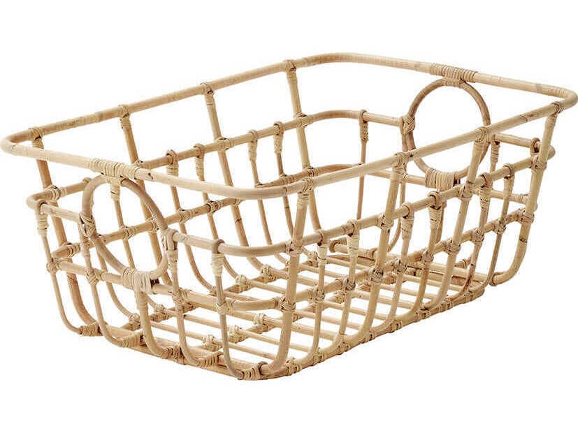 Cane Line Carry Me Low Storage Basket