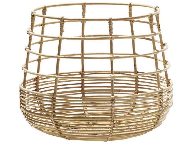 Cane Line Indoor Sweep Natural Storage Bin