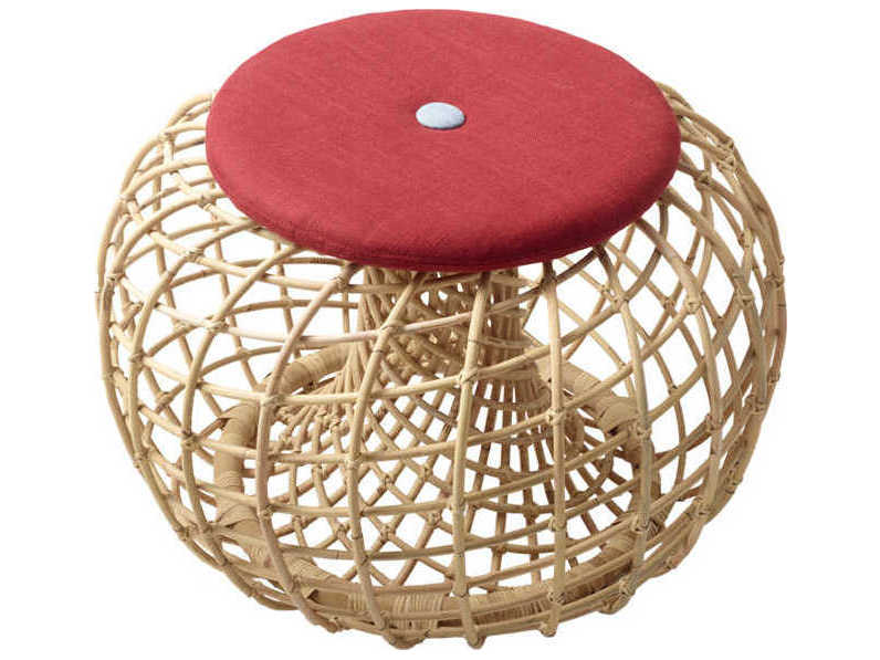 Cane Line Nest Natural Tan Ottoman