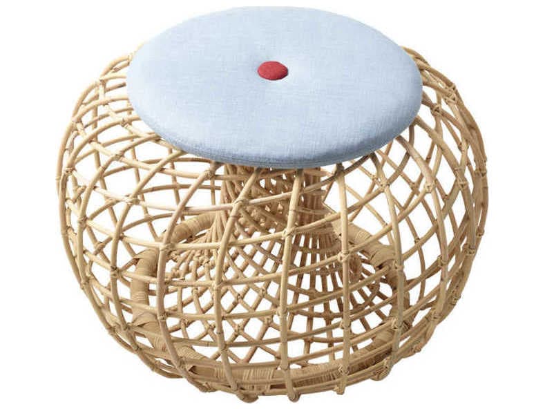Cane Line Nest Natural Tan Ottoman