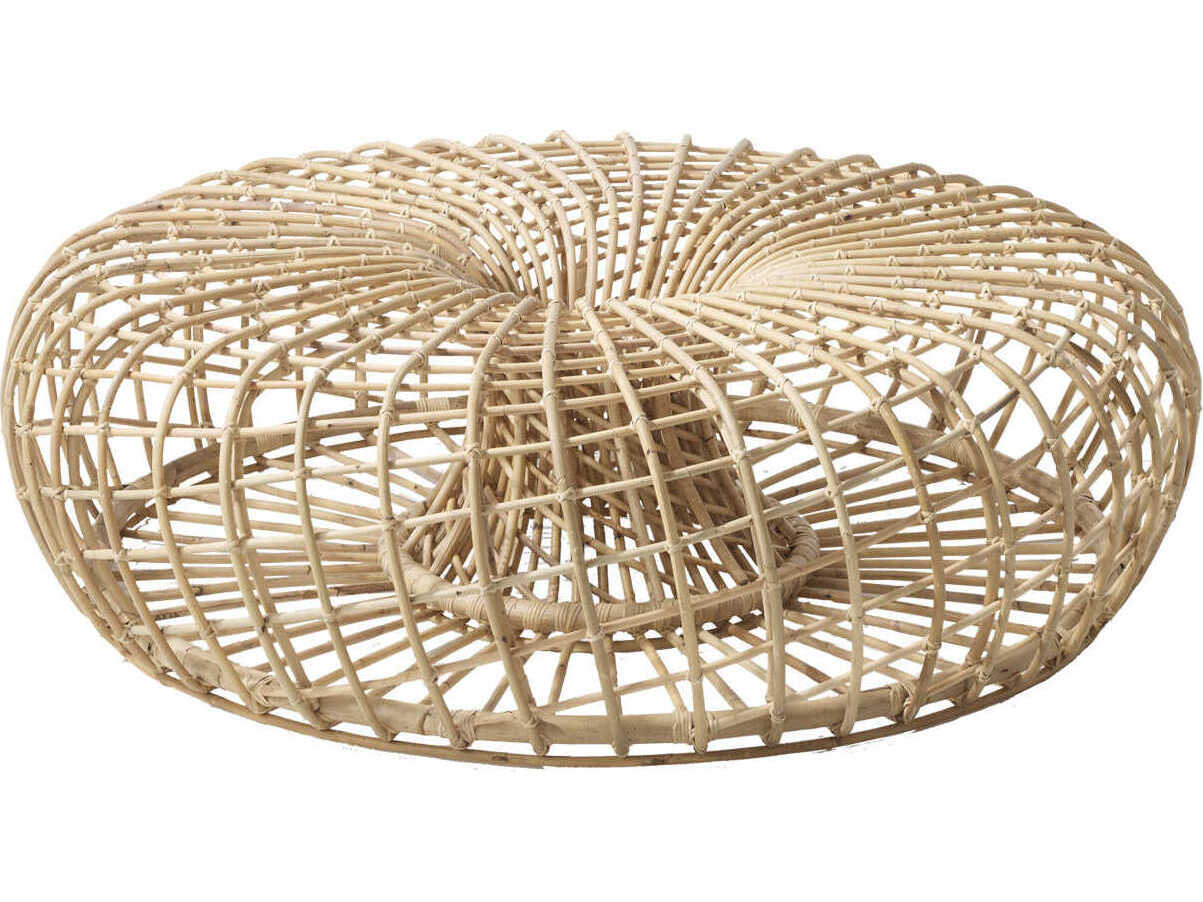 Cane Line Nest Natural Brown Ottoman