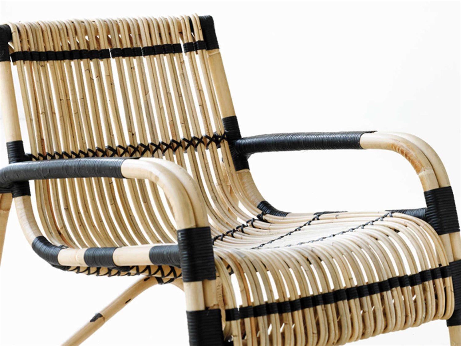 Cane Line Curve Black Accent Chair