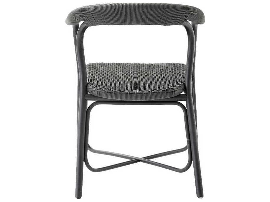 Cane Line Noble Rattan Black Arm Dining Chair