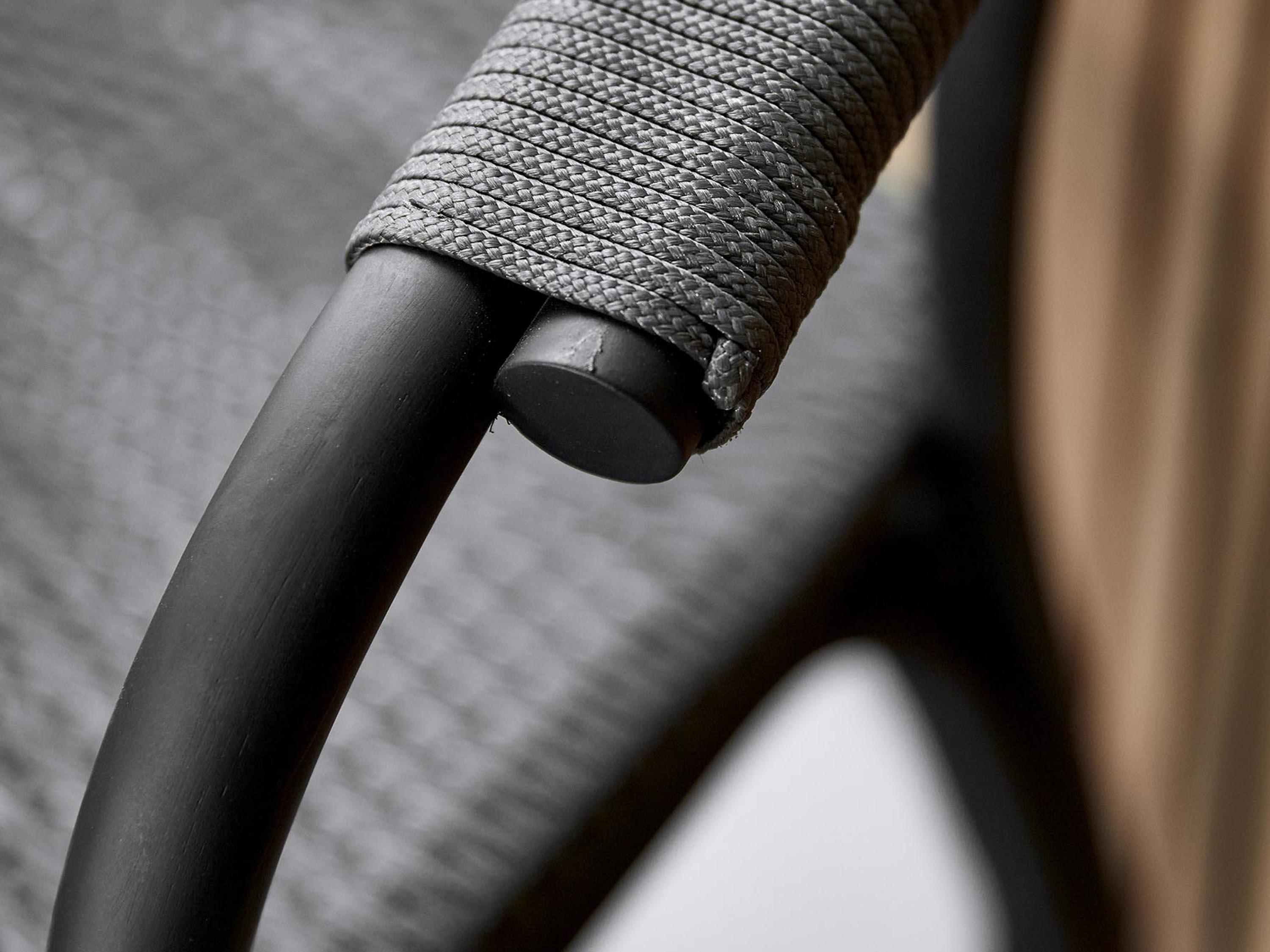 Cane Line Noble Rattan Black Arm Dining Chair