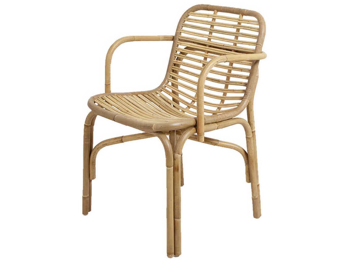 Cane Line Peak Rattan Brown Arm Dining Chair